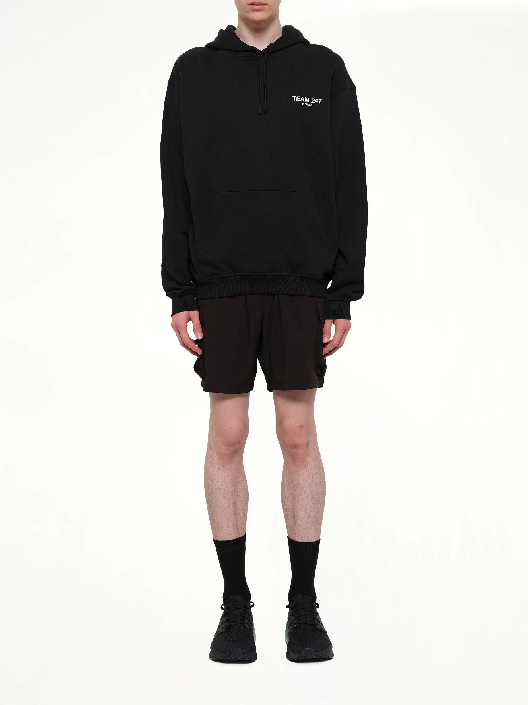 Team 247 Oversized Hoodie in Jet Black - Image 7