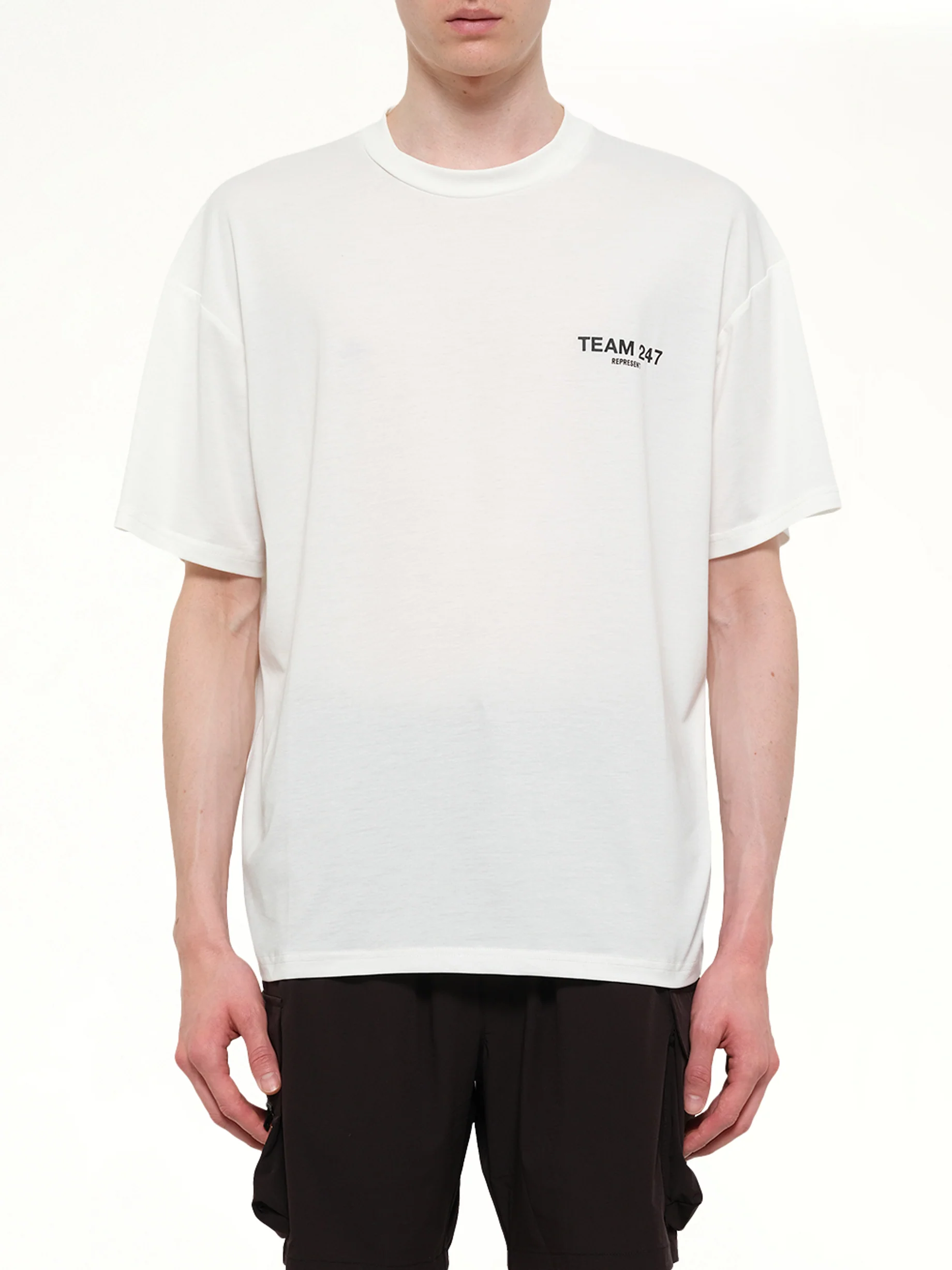 Team 247 Oversized T-Shirt in Flat White