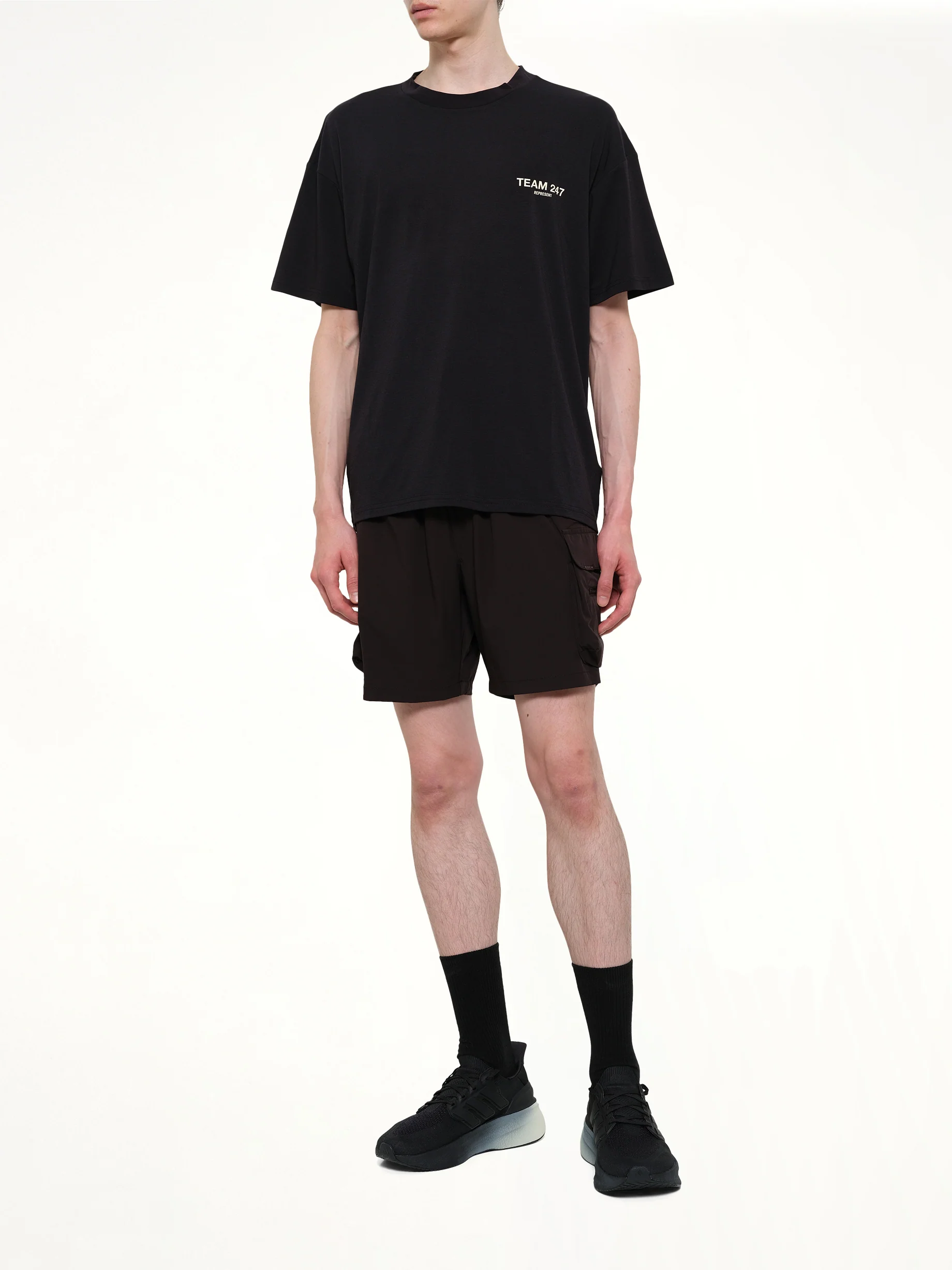 Team 247 Oversized T-Shirt in Jet Black - Image 4