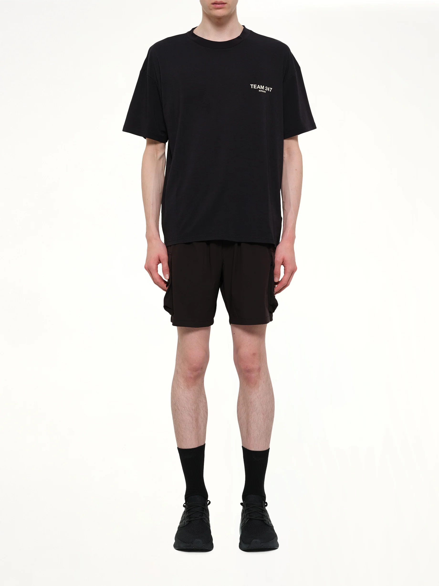 Team 247 Oversized T-Shirt in Jet Black - Image 7