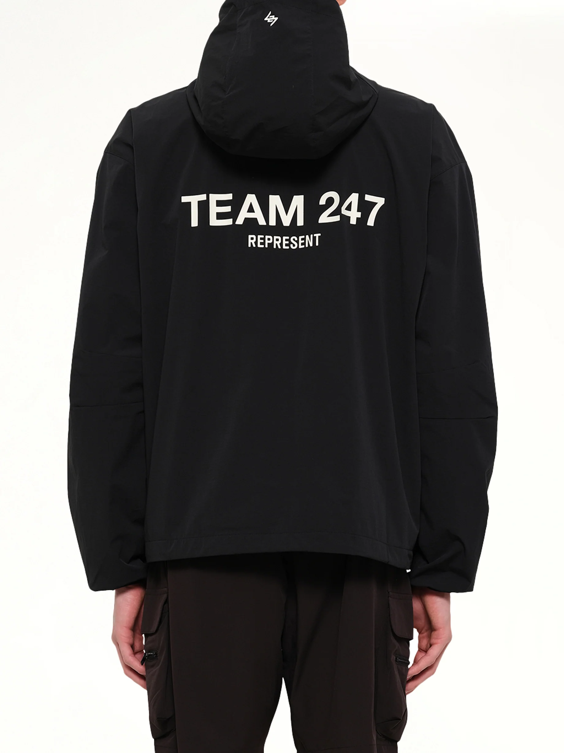 Team 247 Track Jacket in Jet Black - Image 5