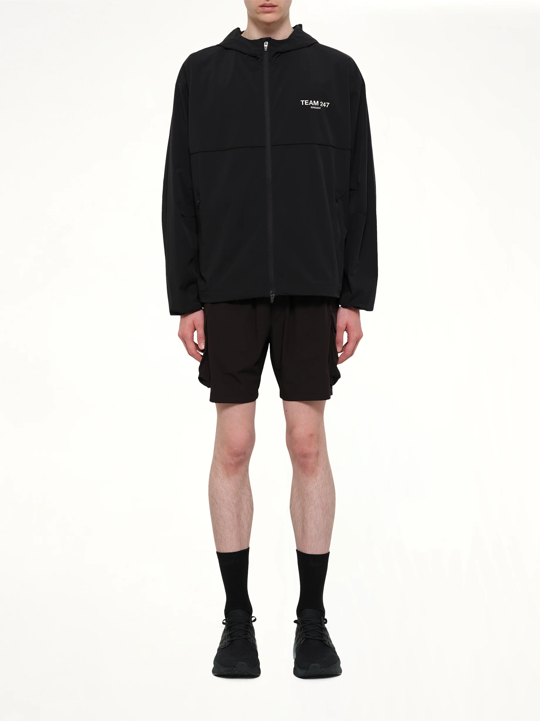 Team 247 Track Jacket in Jet Black - Image 7