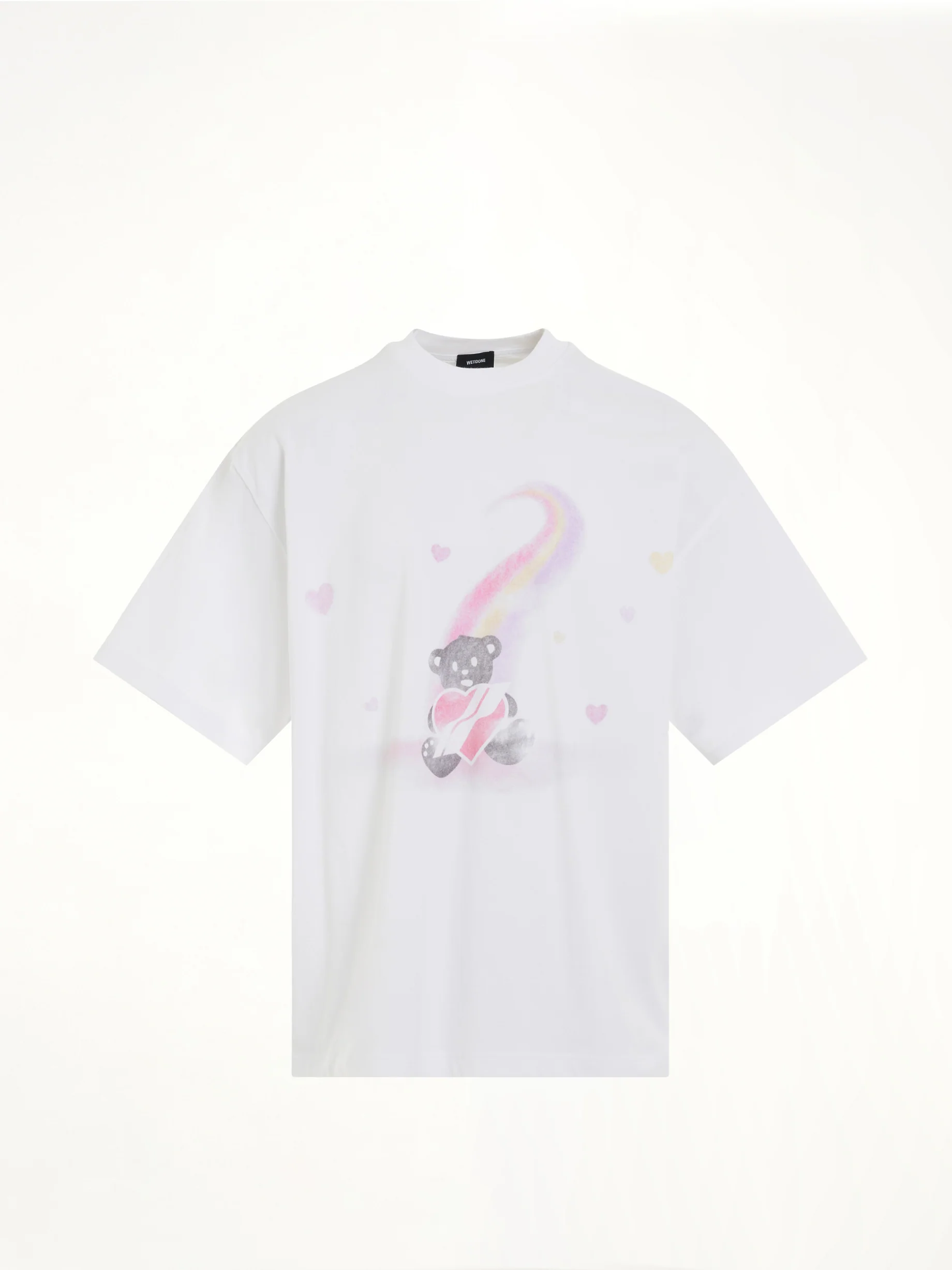 Teddy Bear Print T-Shirt in White