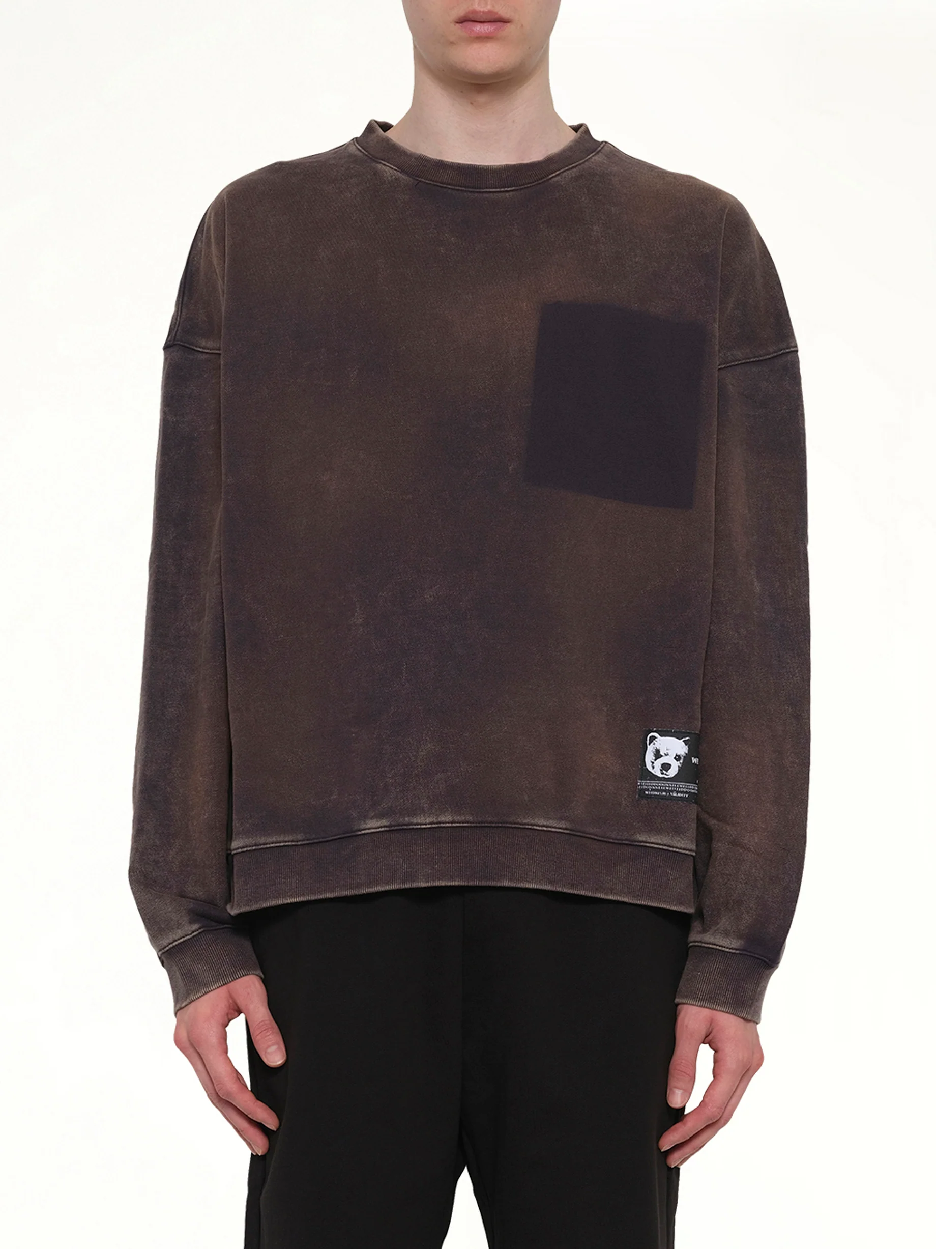 Teddy ID Sweatshirt in Charcoal