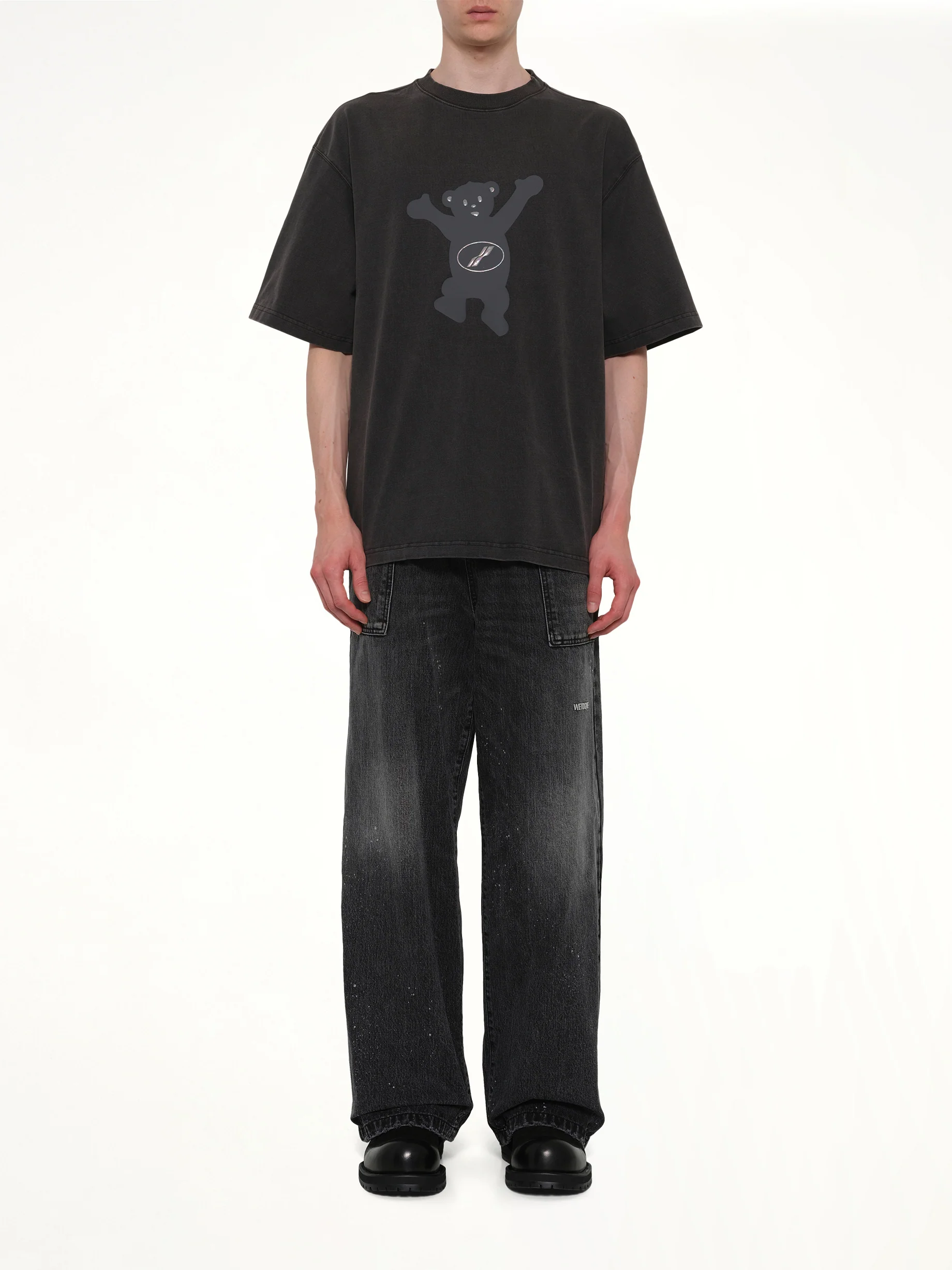 Teddy Logo T-Shirt in Charcoal - Image 7
