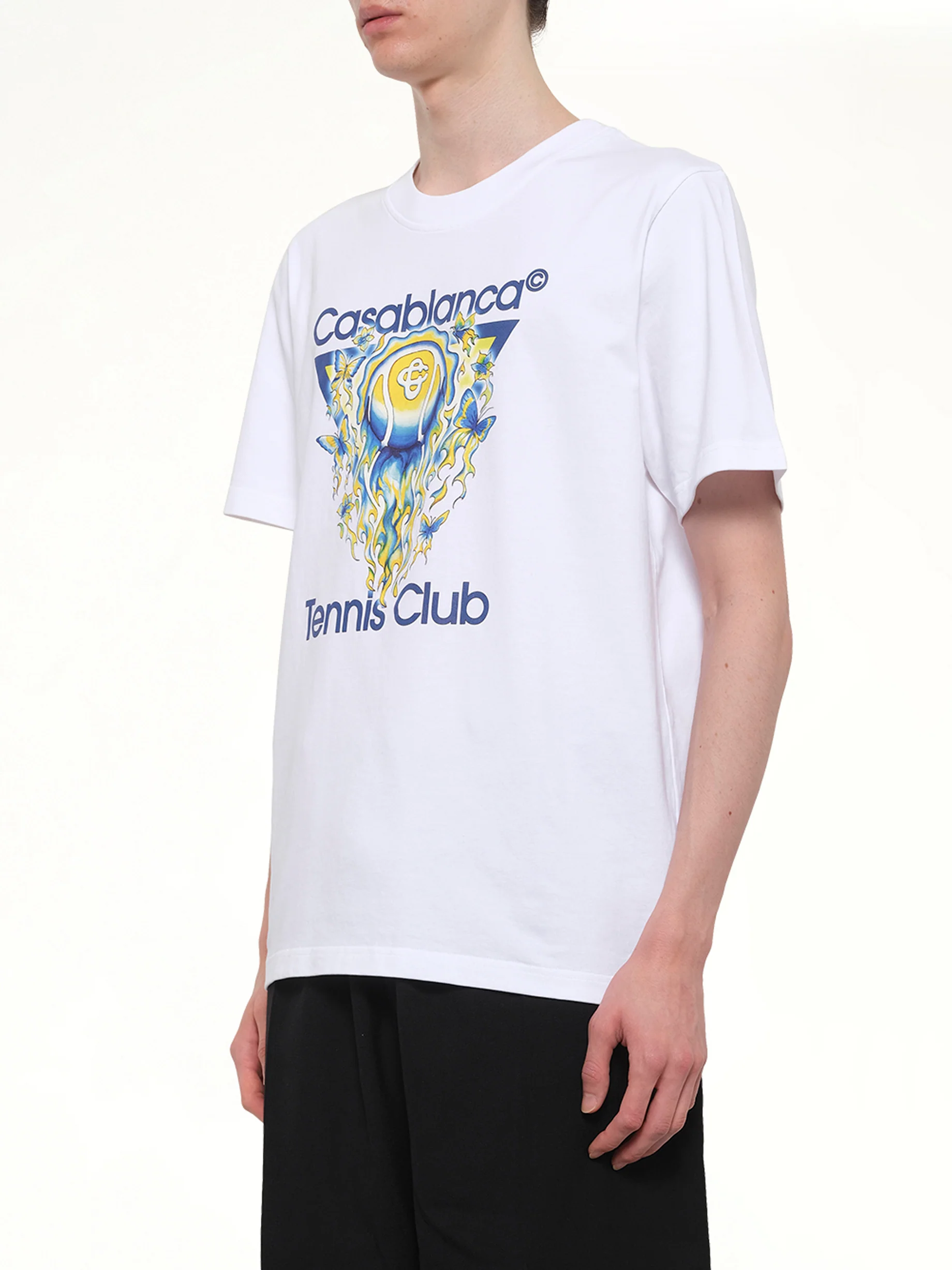 Tennis Club Icon Classic T-Shirt in White - Image 3