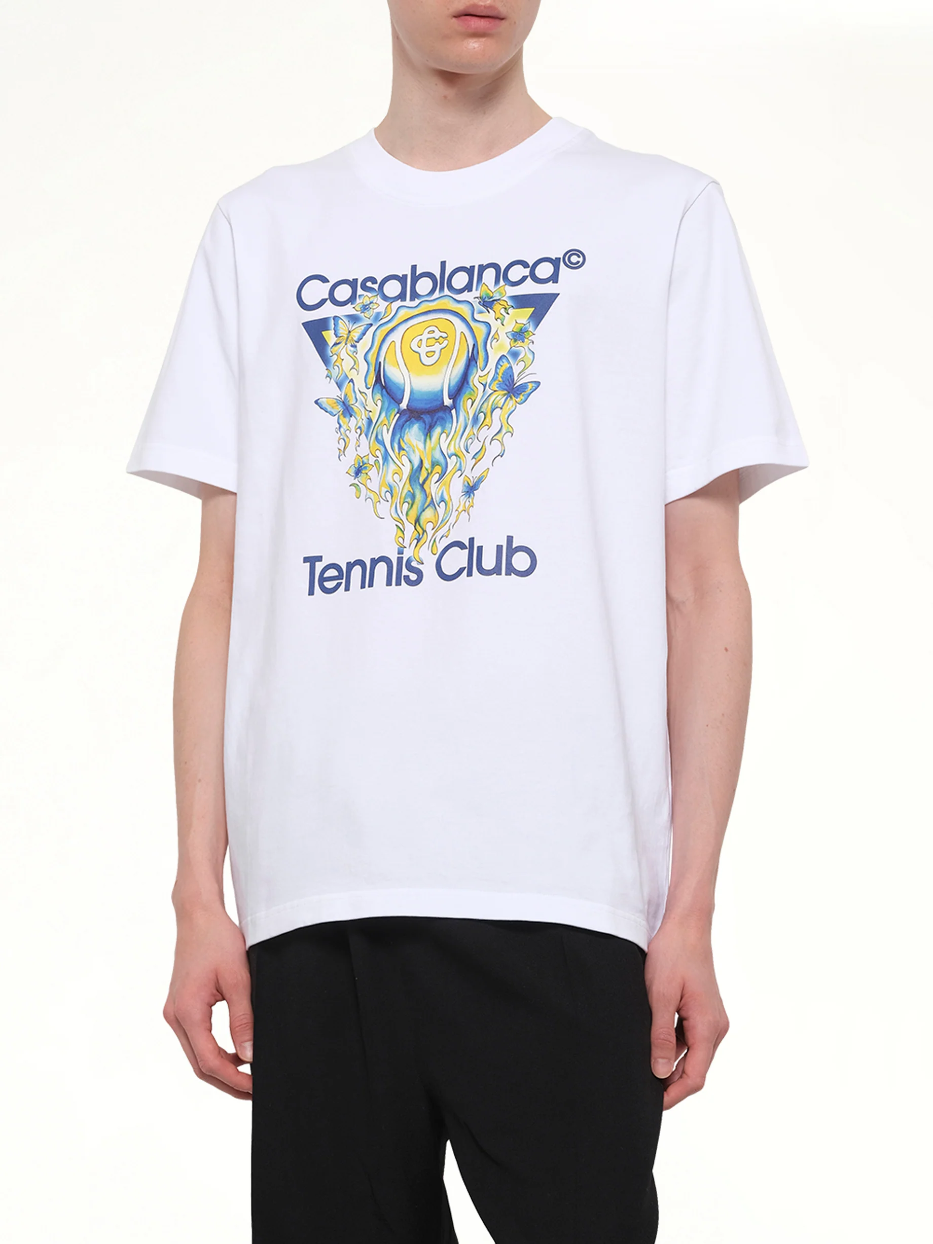 Tennis Club Icon Classic T-Shirt in White - Image 6