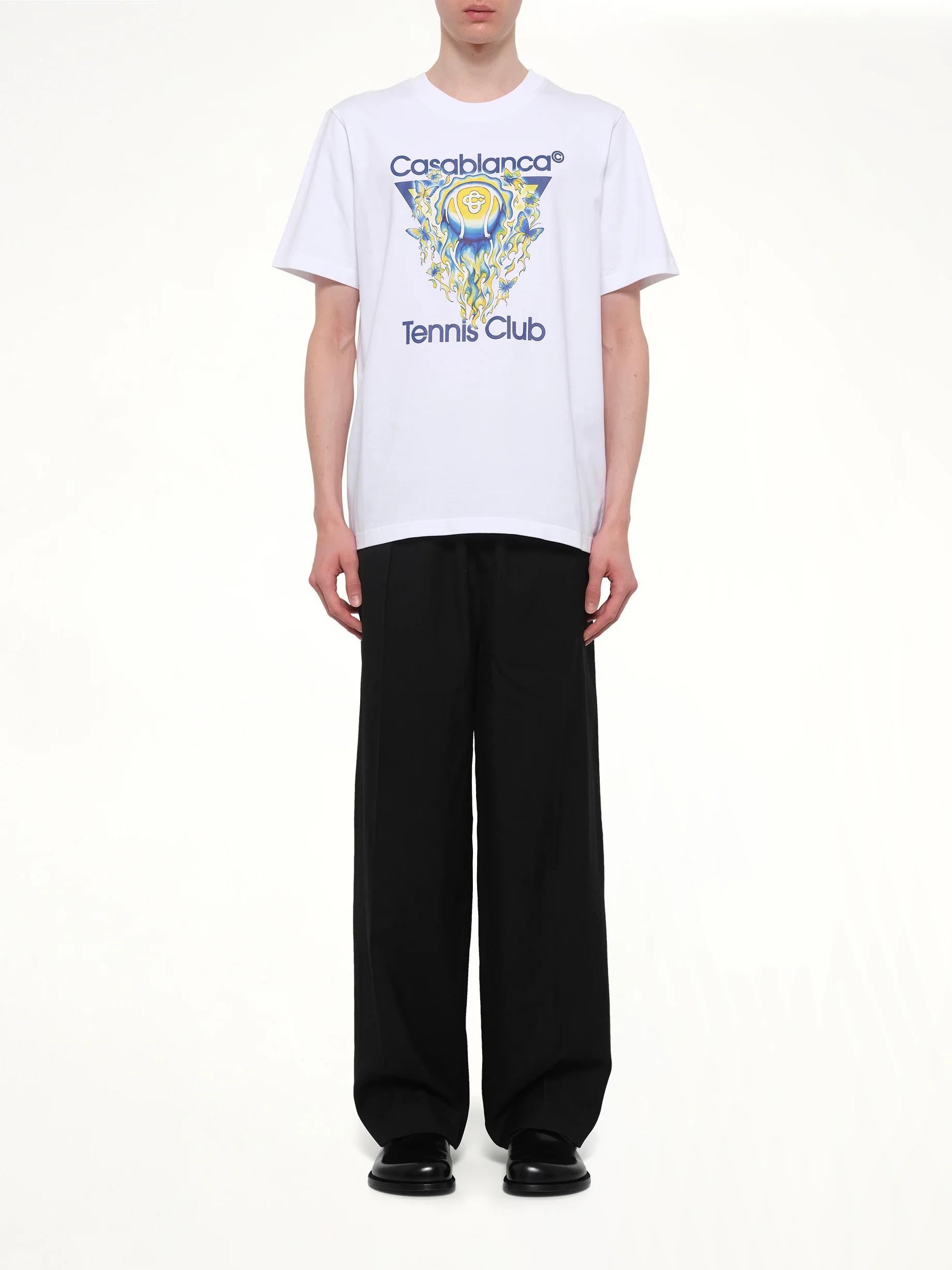 Tennis Club Icon Classic T-Shirt in White - Image 7