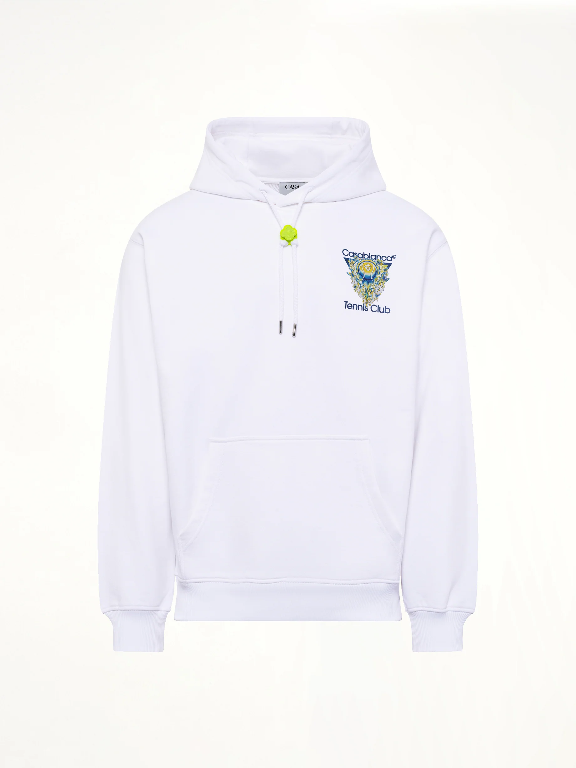 Tennis Club Icon Hoodie in Off White - Image 2