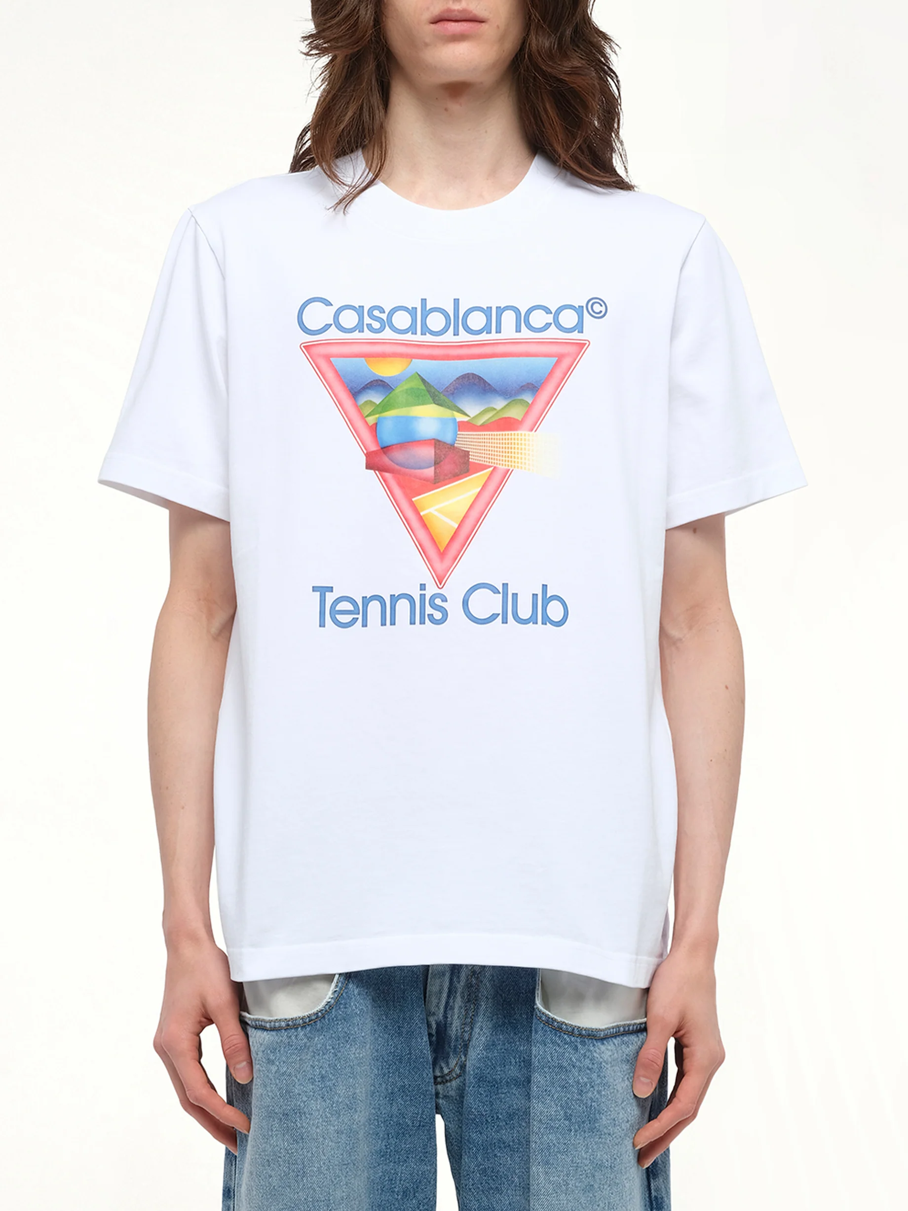 Tennis Club Icon T-Shirt in White
