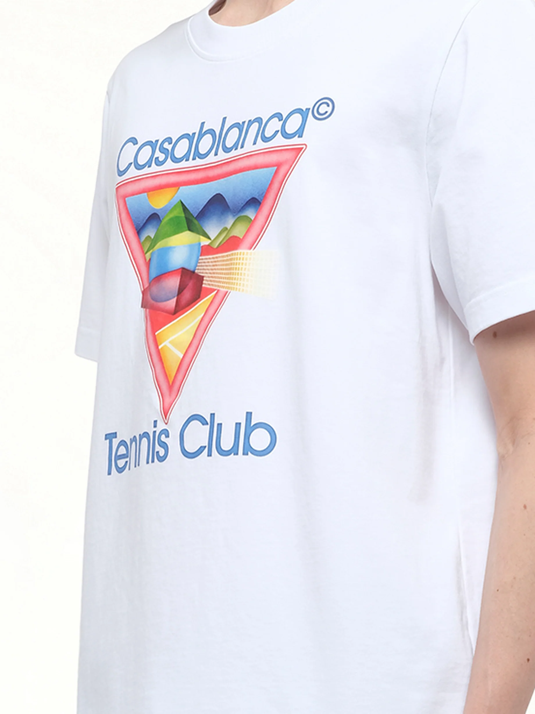 Tennis Club Icon T-Shirt in White - Image 3