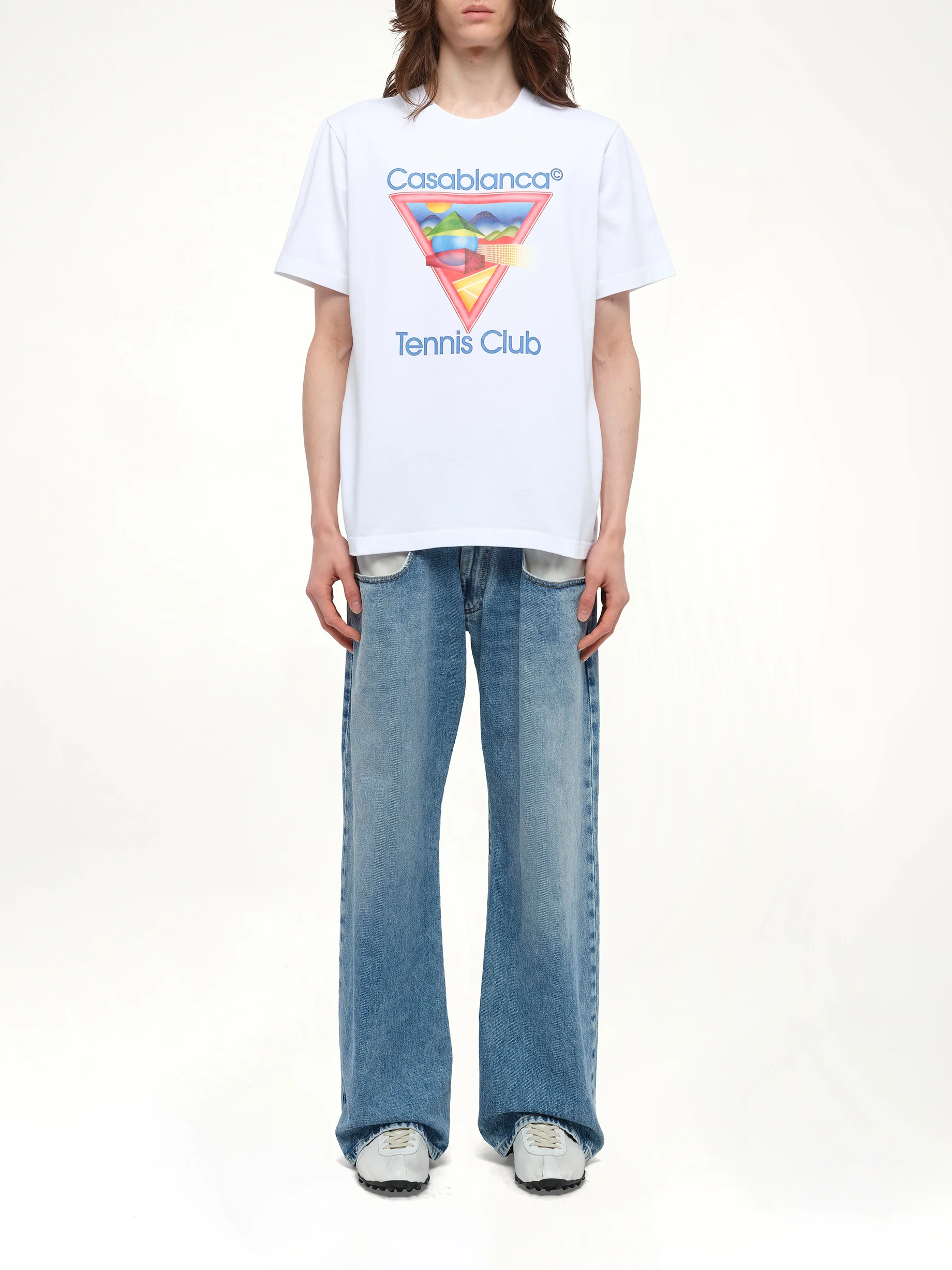 Tennis Club Icon T-Shirt in White - Image 7