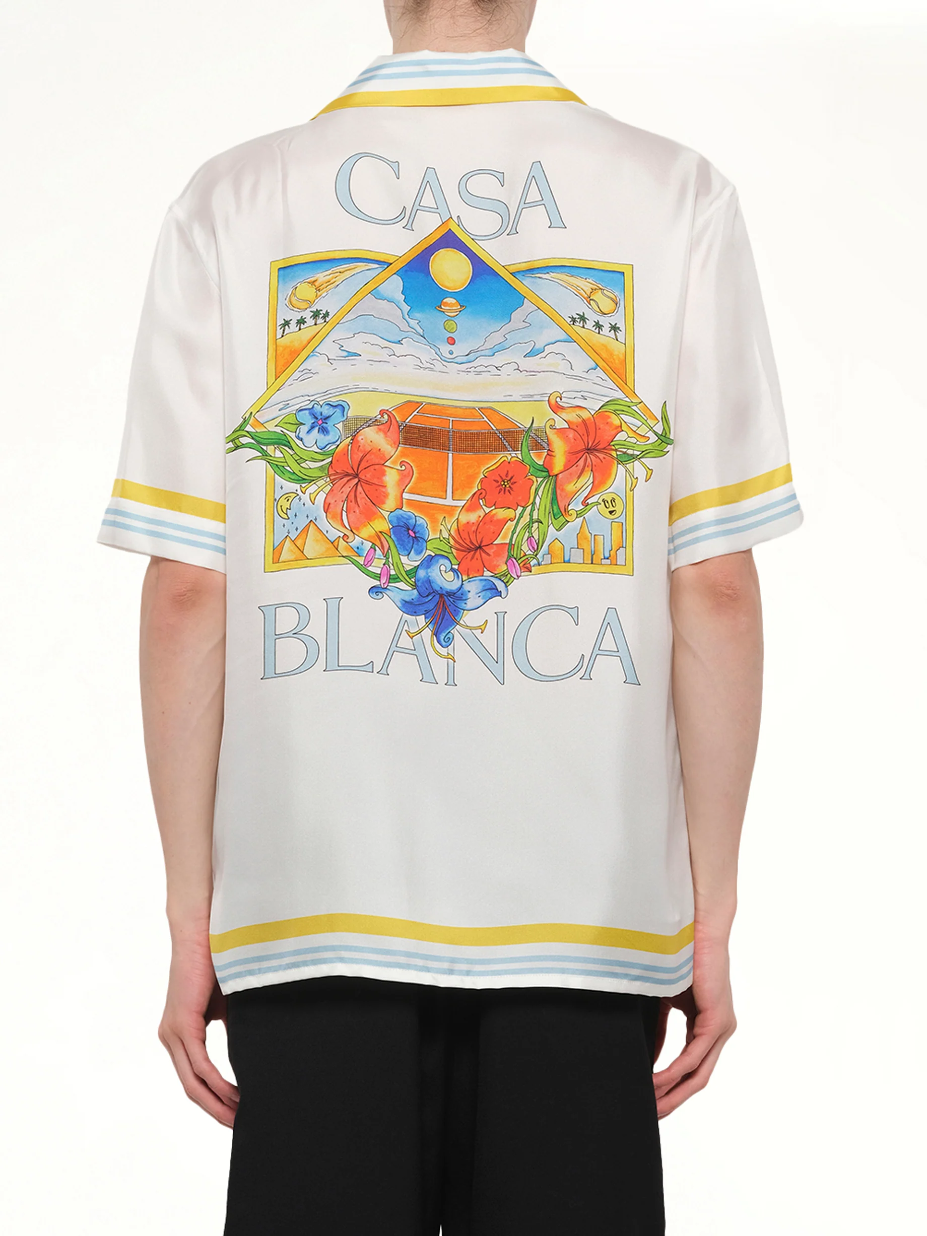 Tennis Landscape SS Shirt in White - Image 5