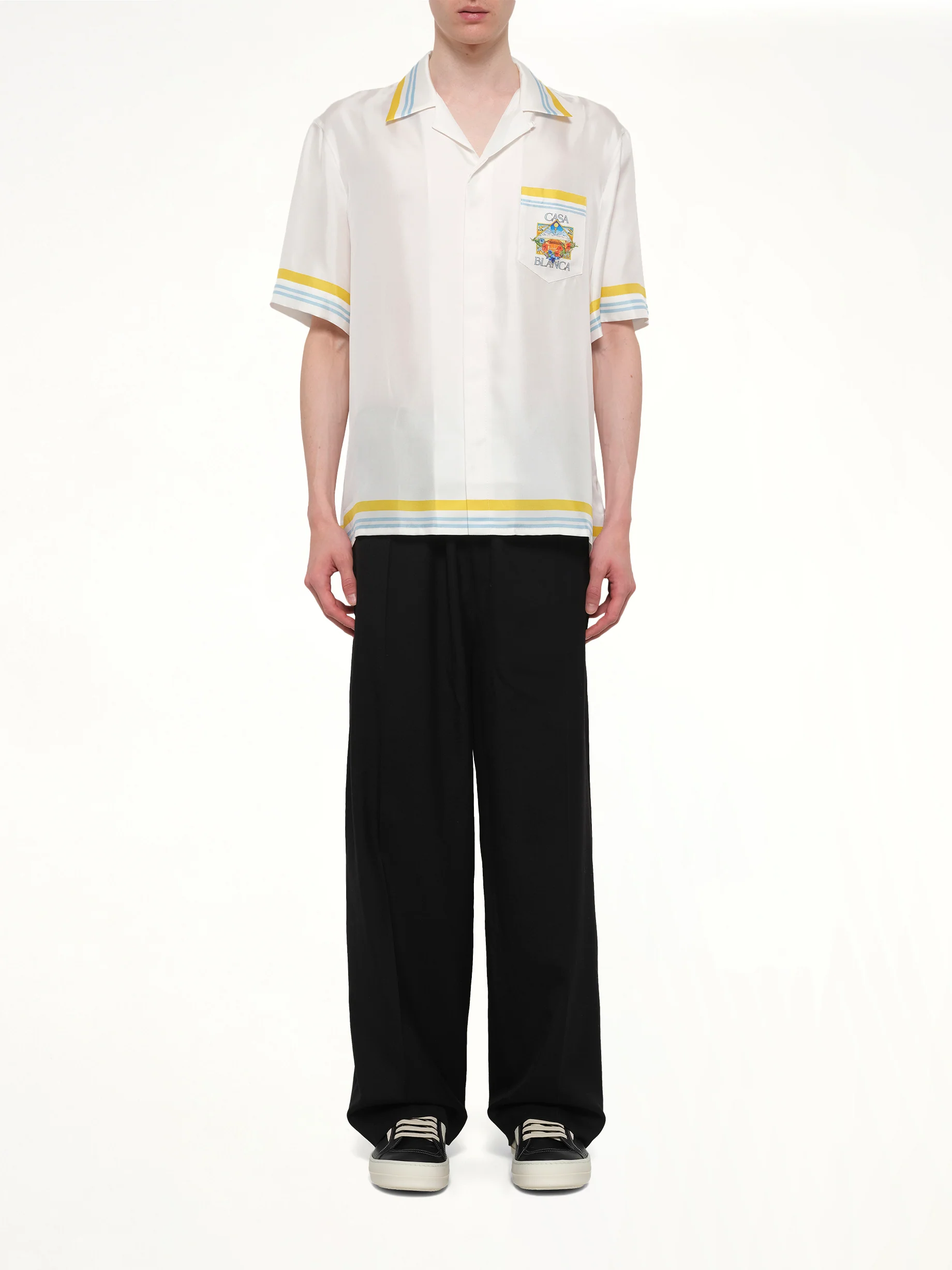 Tennis Landscape SS Shirt in White - Image 7