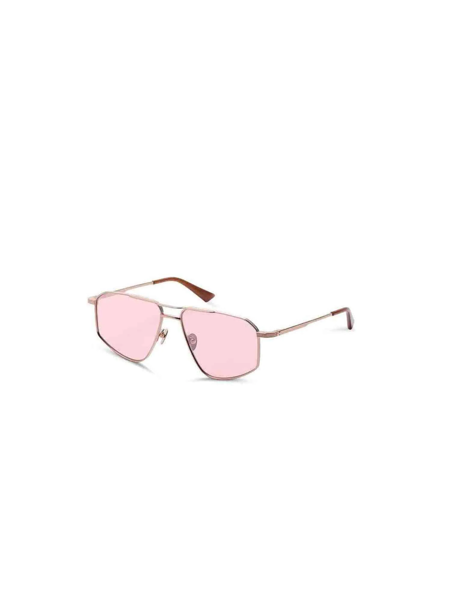 Thirty Six II Sunglasses with Pink Lens in Rose Gold/White - Image 2
