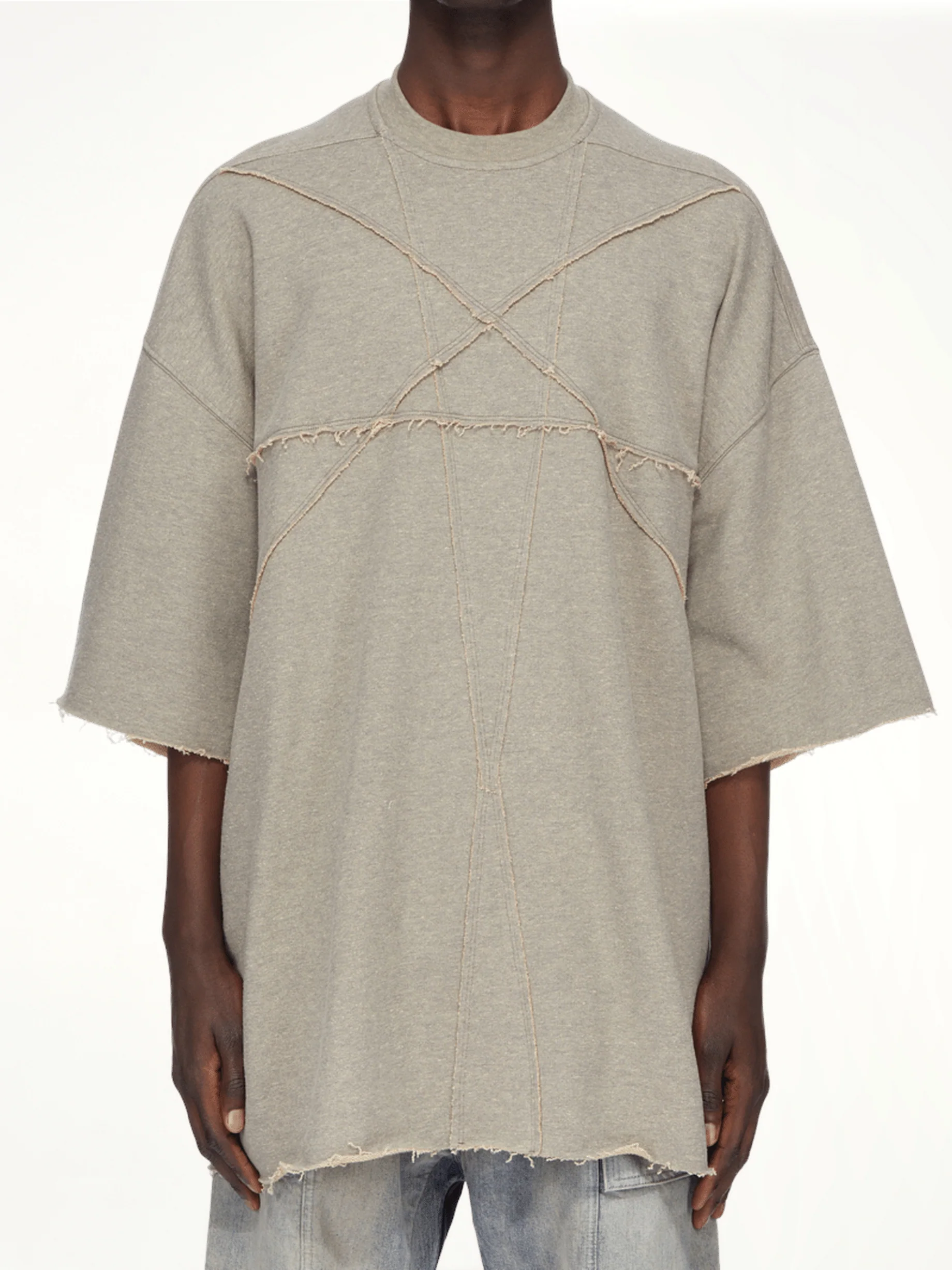 Tommy T-Shirt in Melange Grey