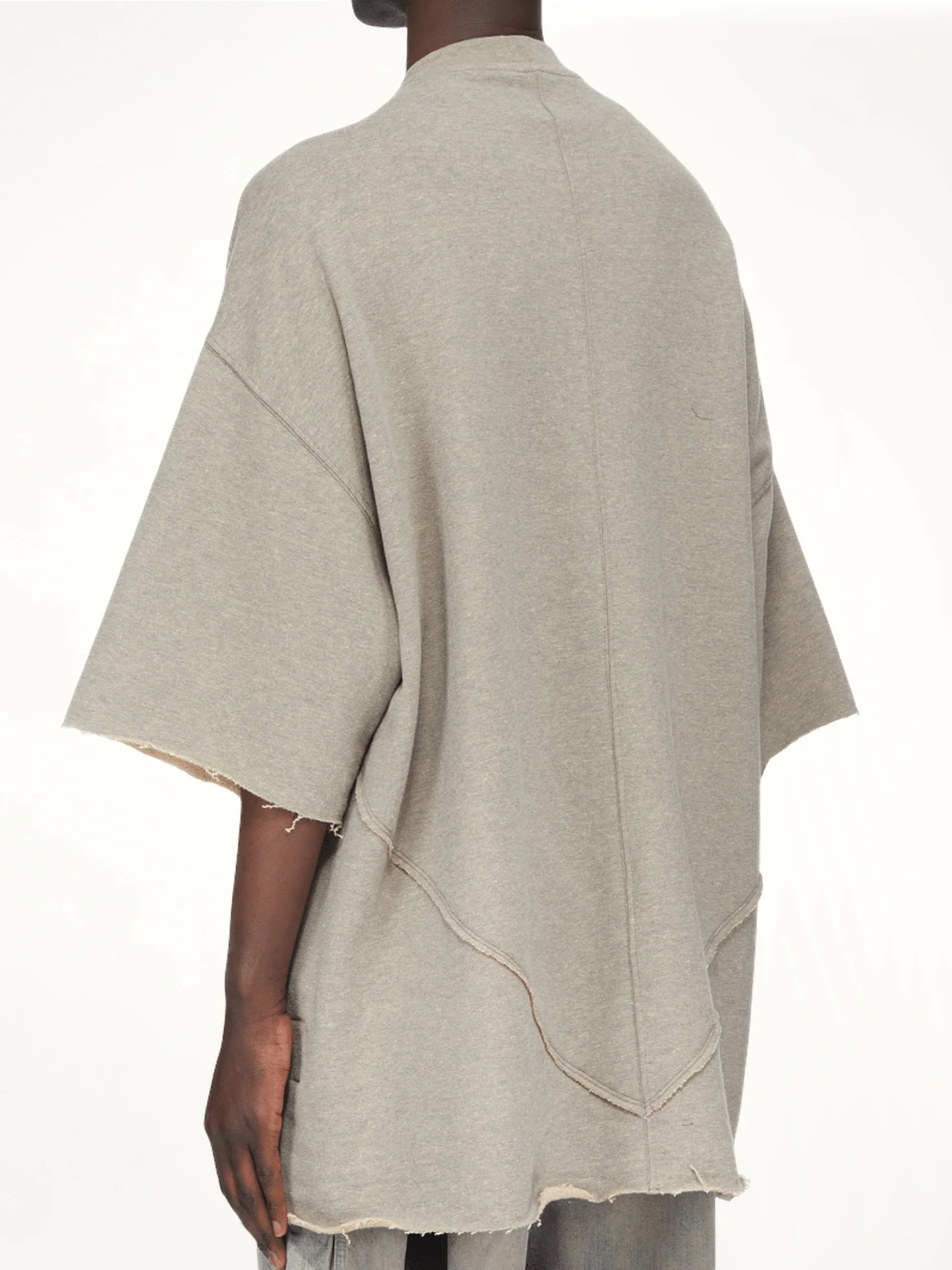 Tommy T-Shirt in Melange Grey - Image 7