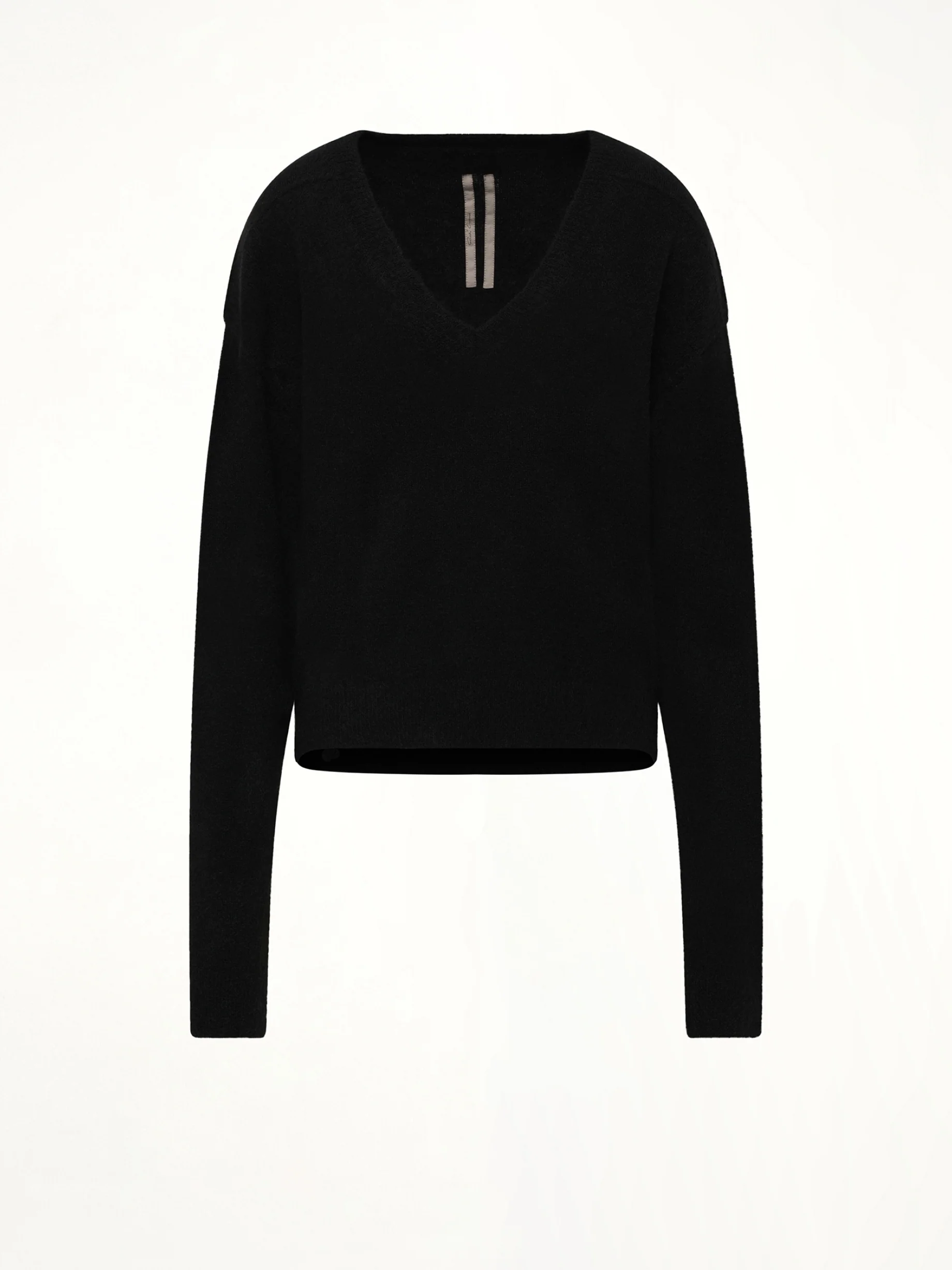 Tommy V Neck Sweater in Black - Image 2