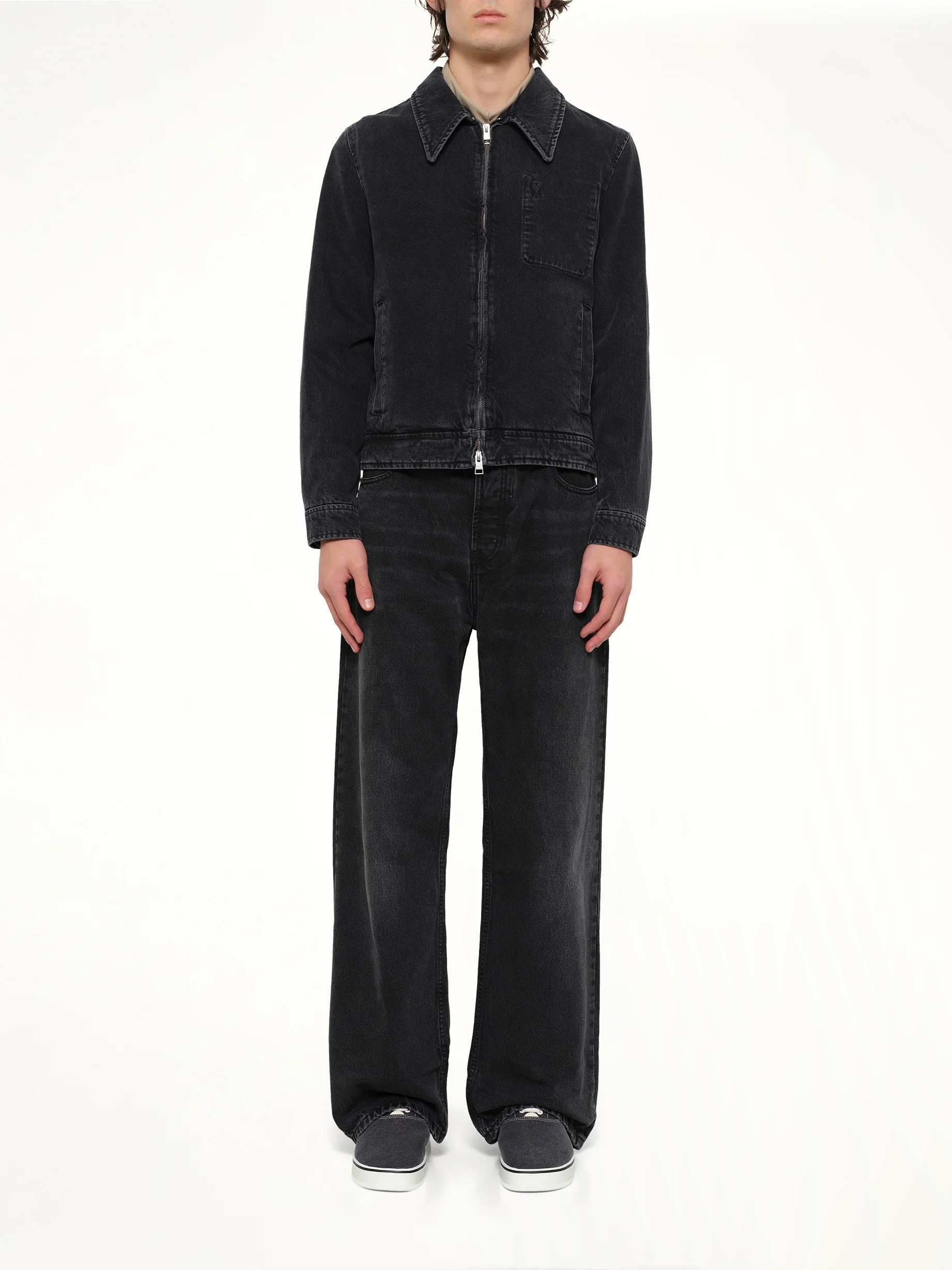 Tonal ADC Denim Jacket in Black - Image 7