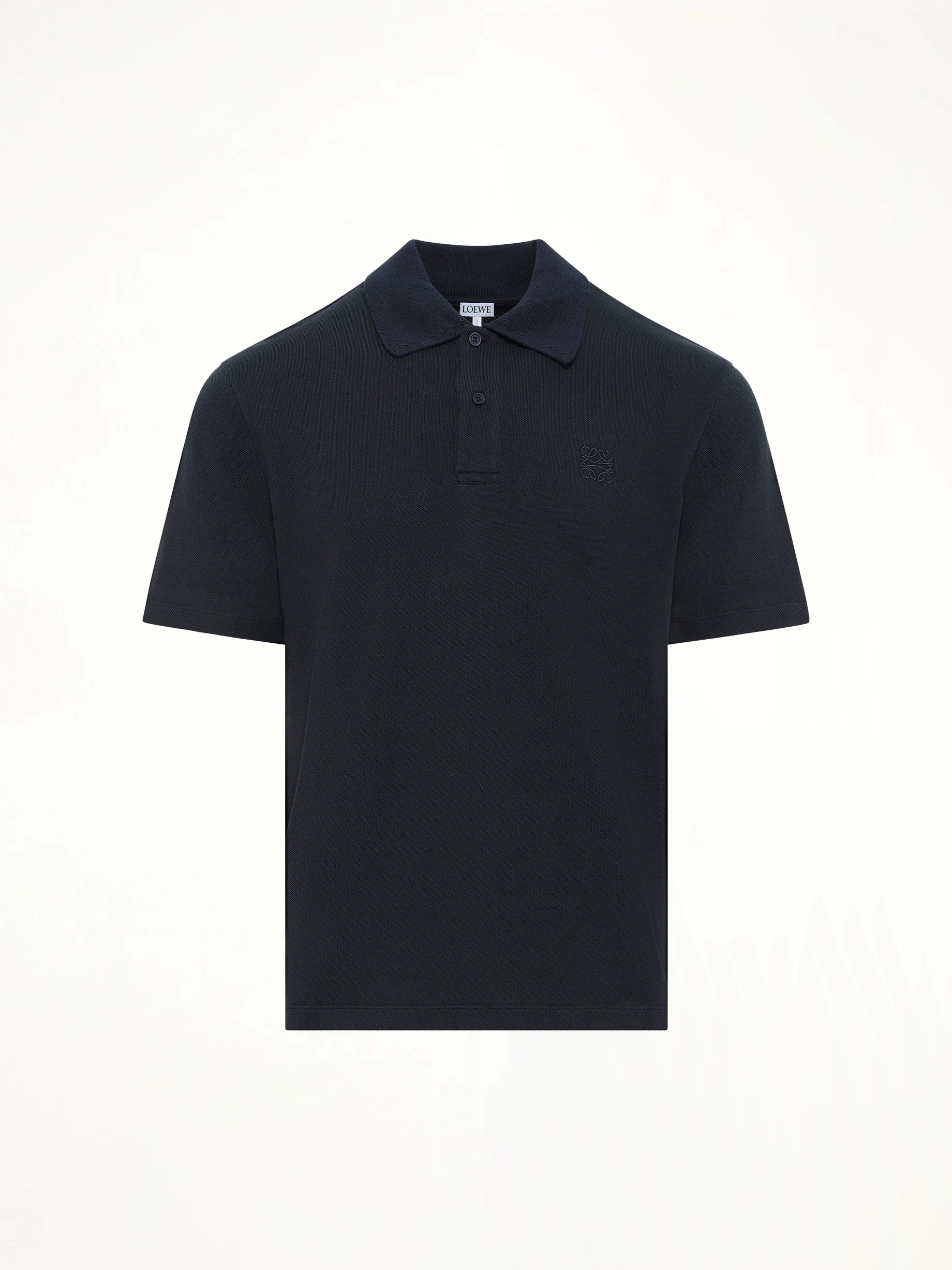 Tonal Anagram Polo in Navy Blue - Image 2