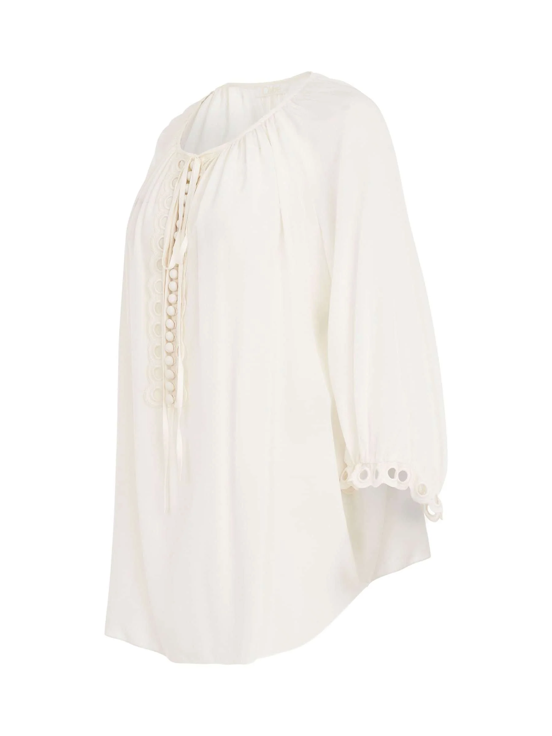 Long Sleeve Top in Milk - Image 2