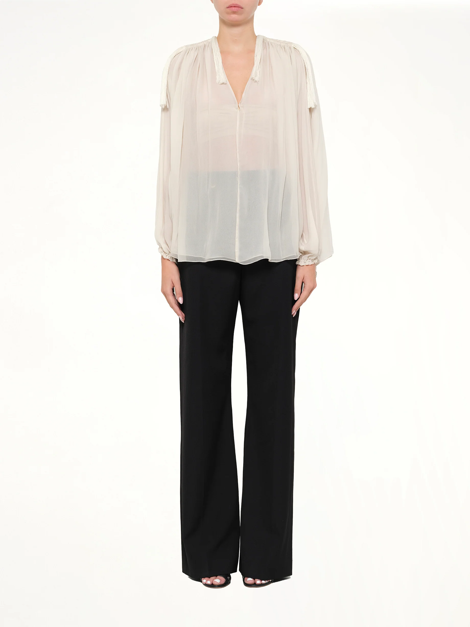 Sheer Lanvin Top in White - Image 2