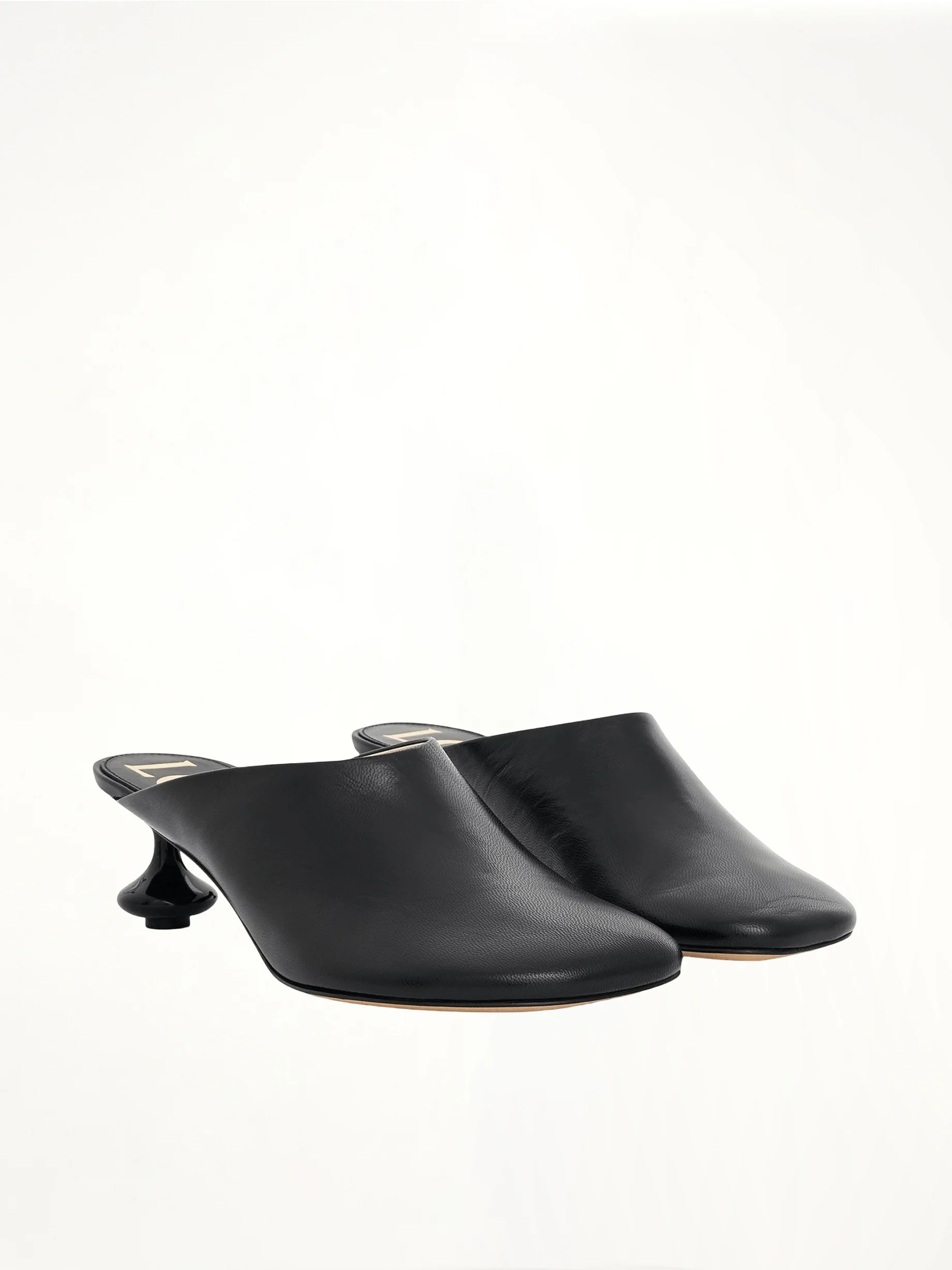 Toy Mule in Goatskin in Black - Image 2
