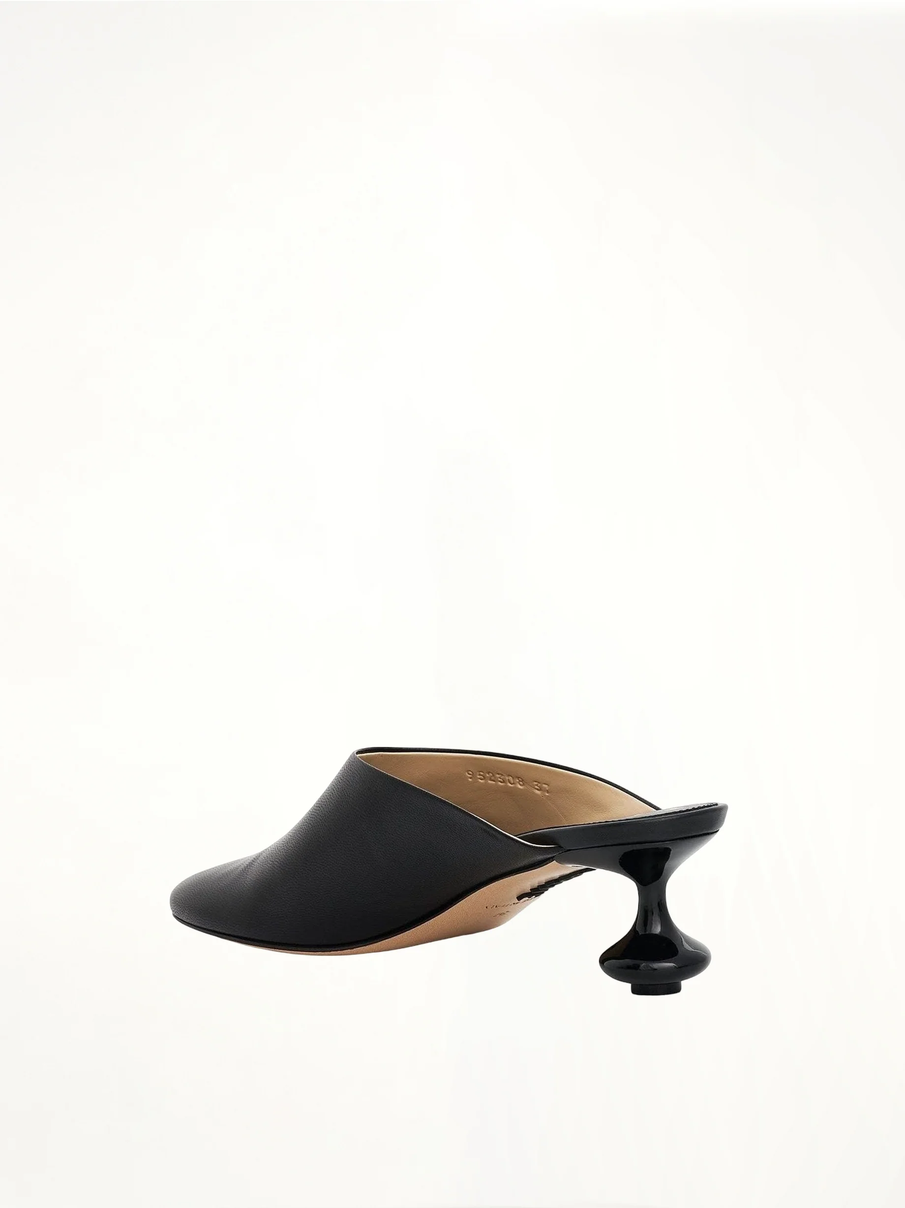 Toy Mule in Goatskin in Black - Image 3