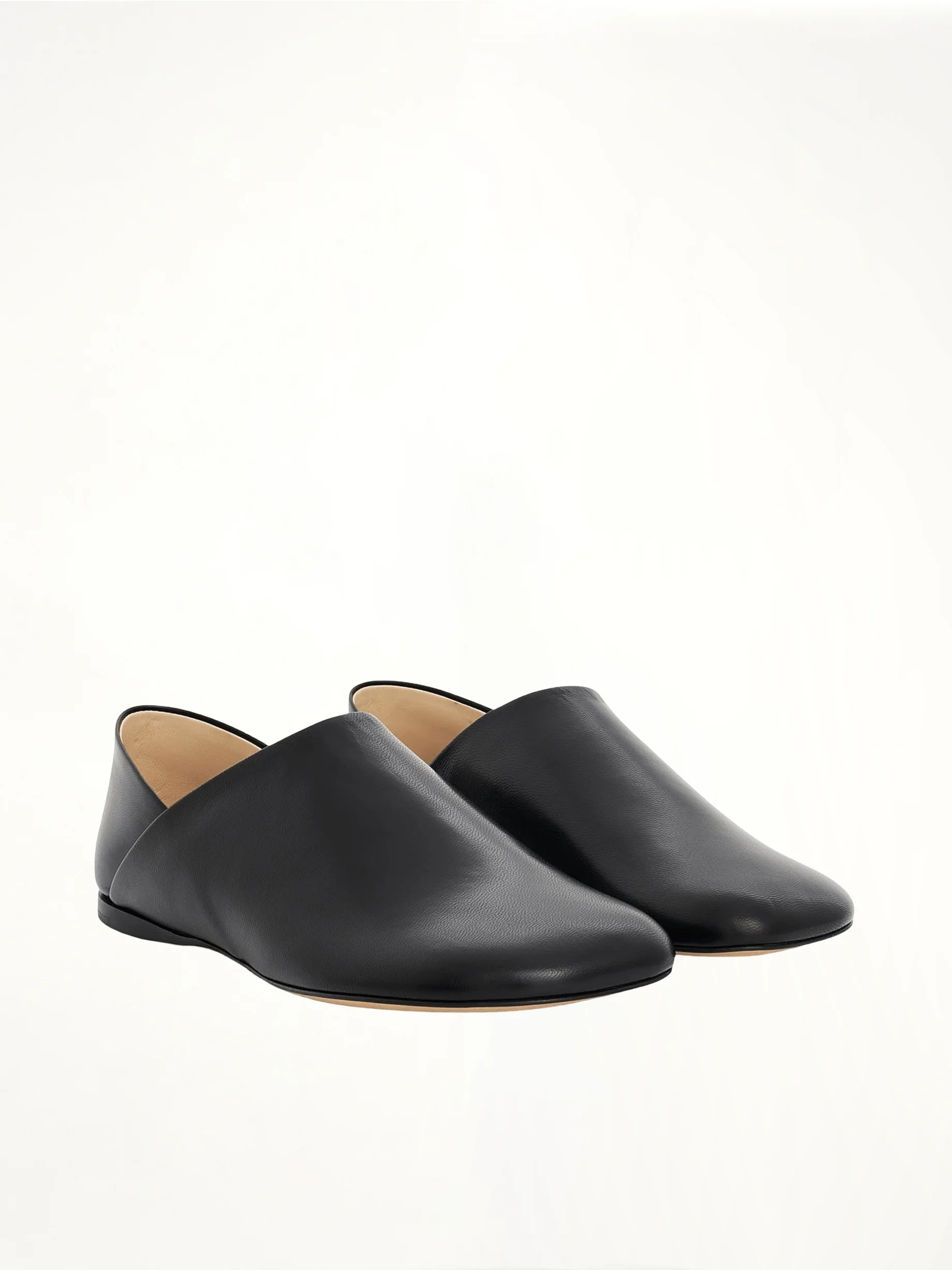 Toy Slipper in Goatskin in Black - Image 2