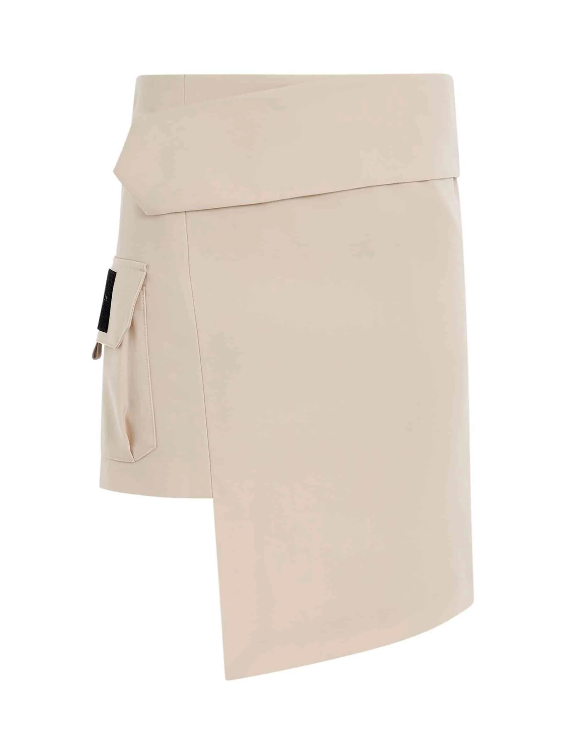 Toybox Dry Wool Pocket Skirt in Sand