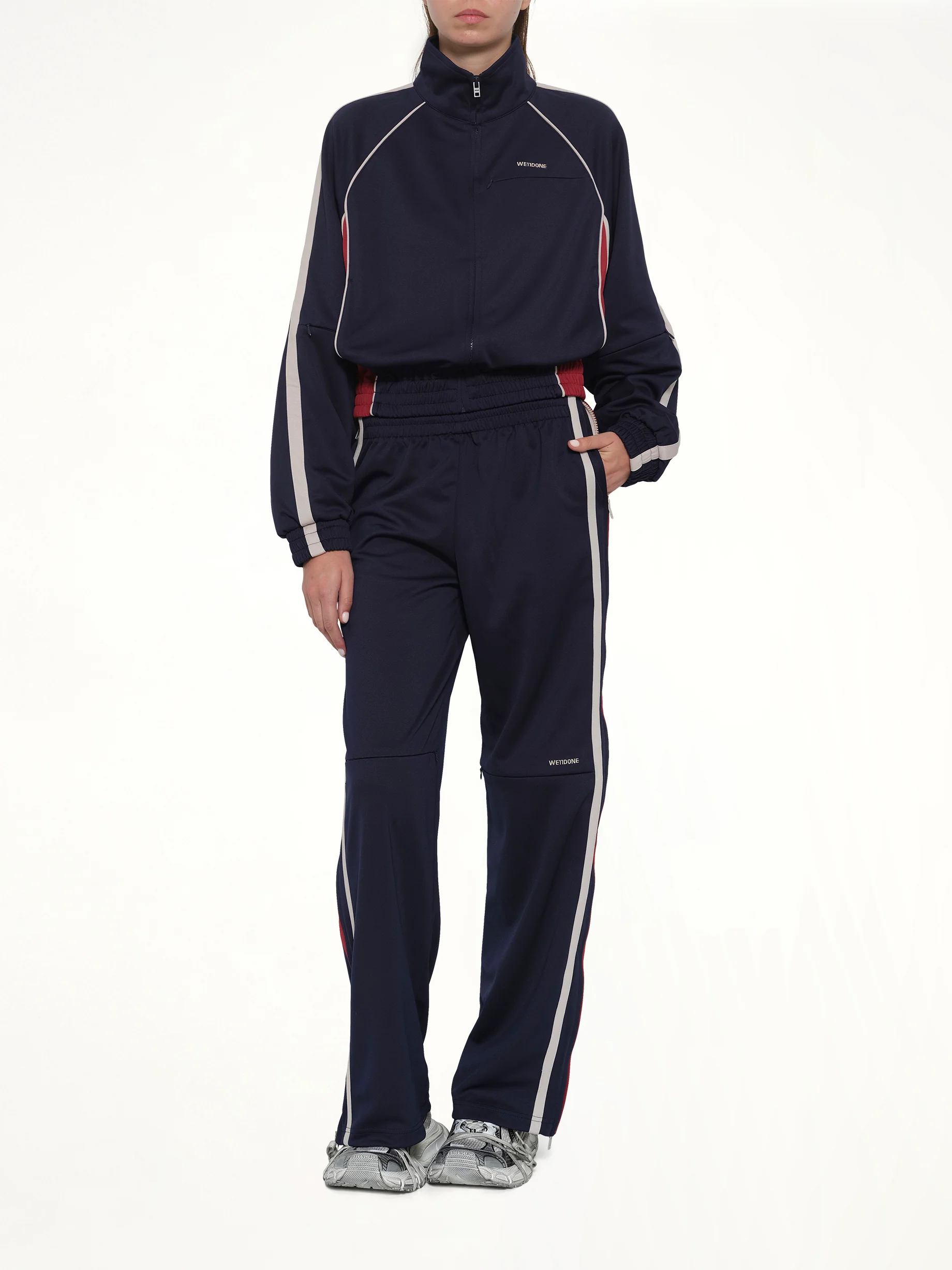 Track Trousers in Navy - Image 4