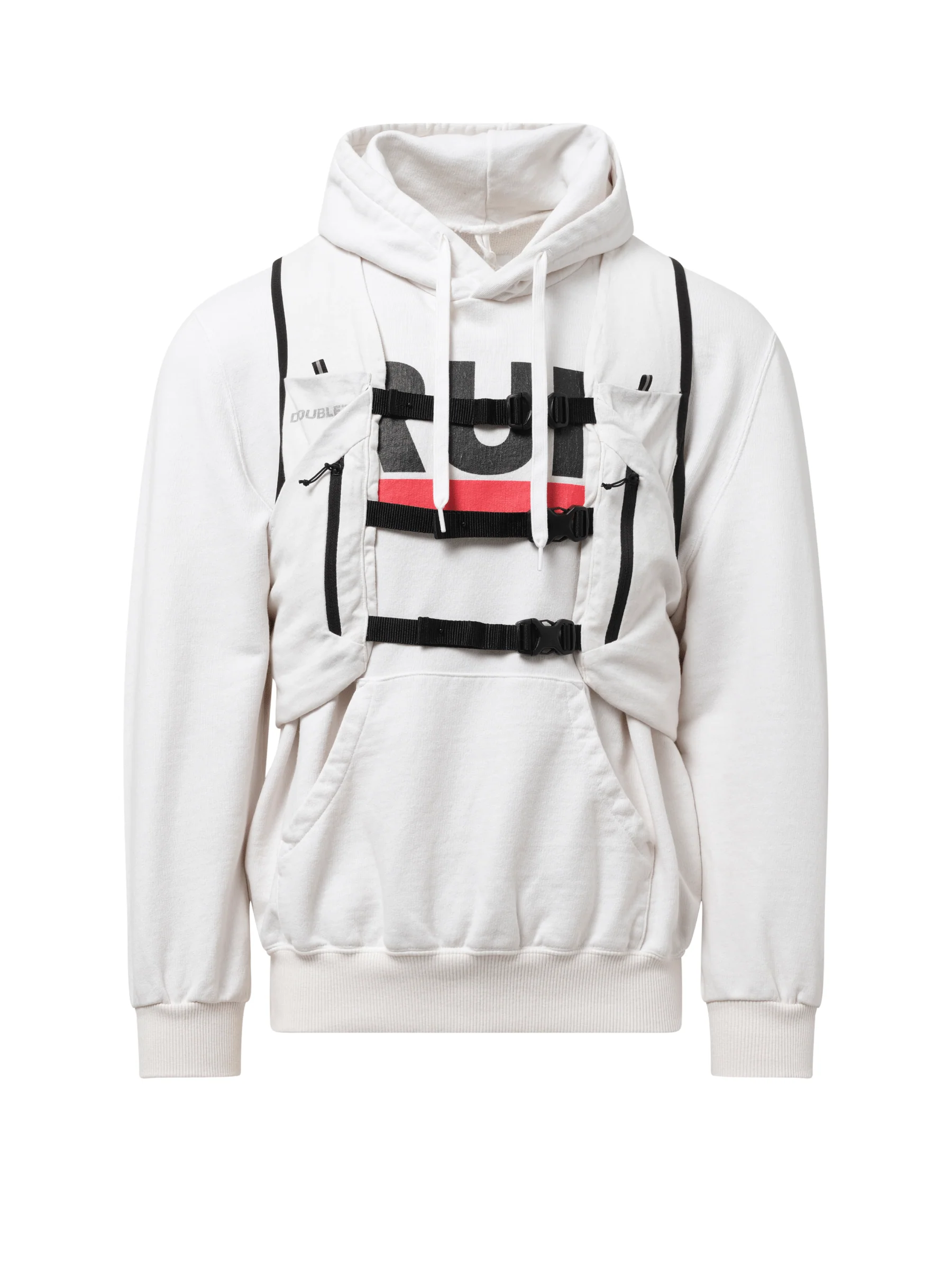 Trail Vest Hoodie in White - Image 2
