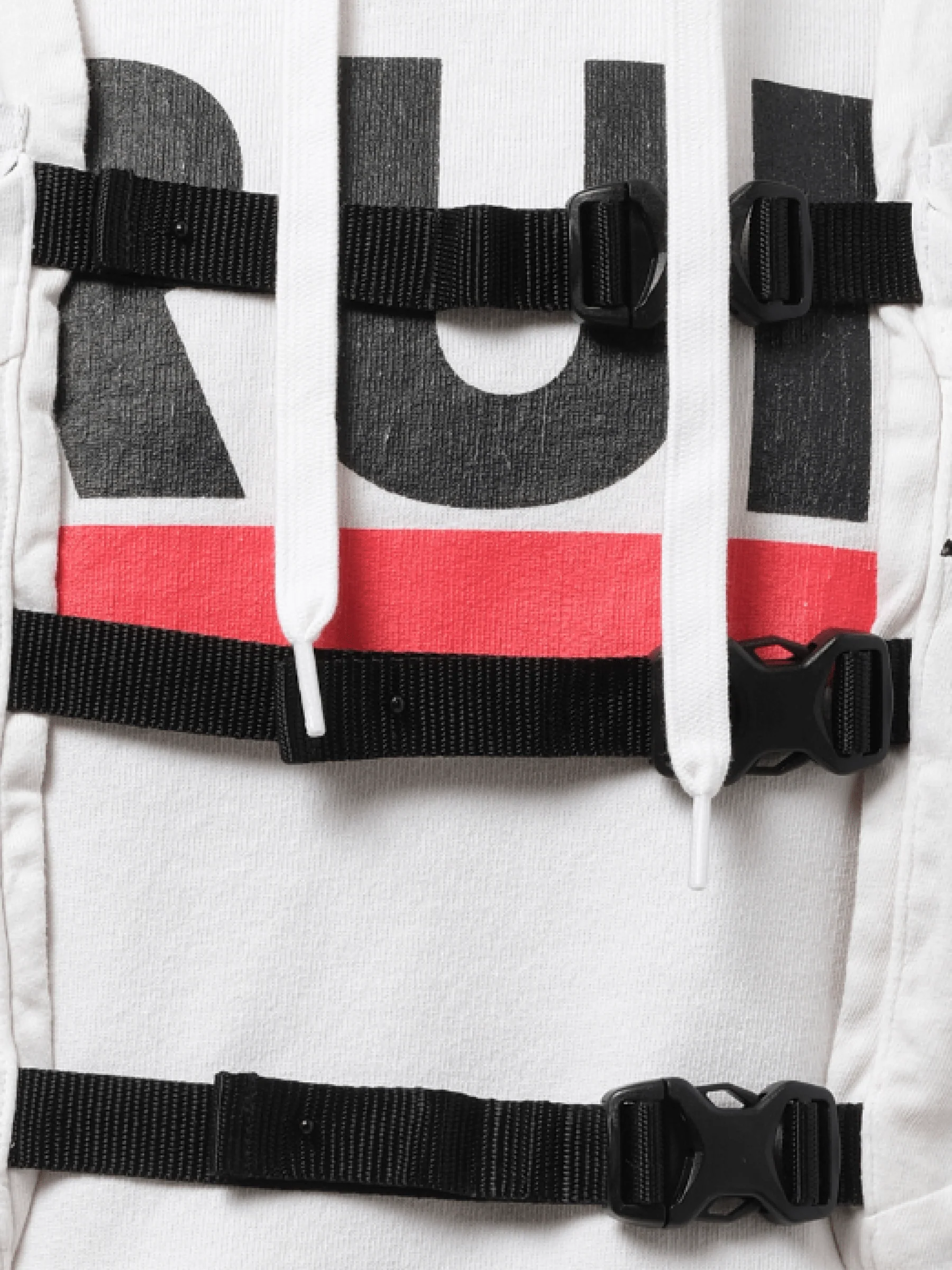 Trail Vest Hoodie in White - Image 3
