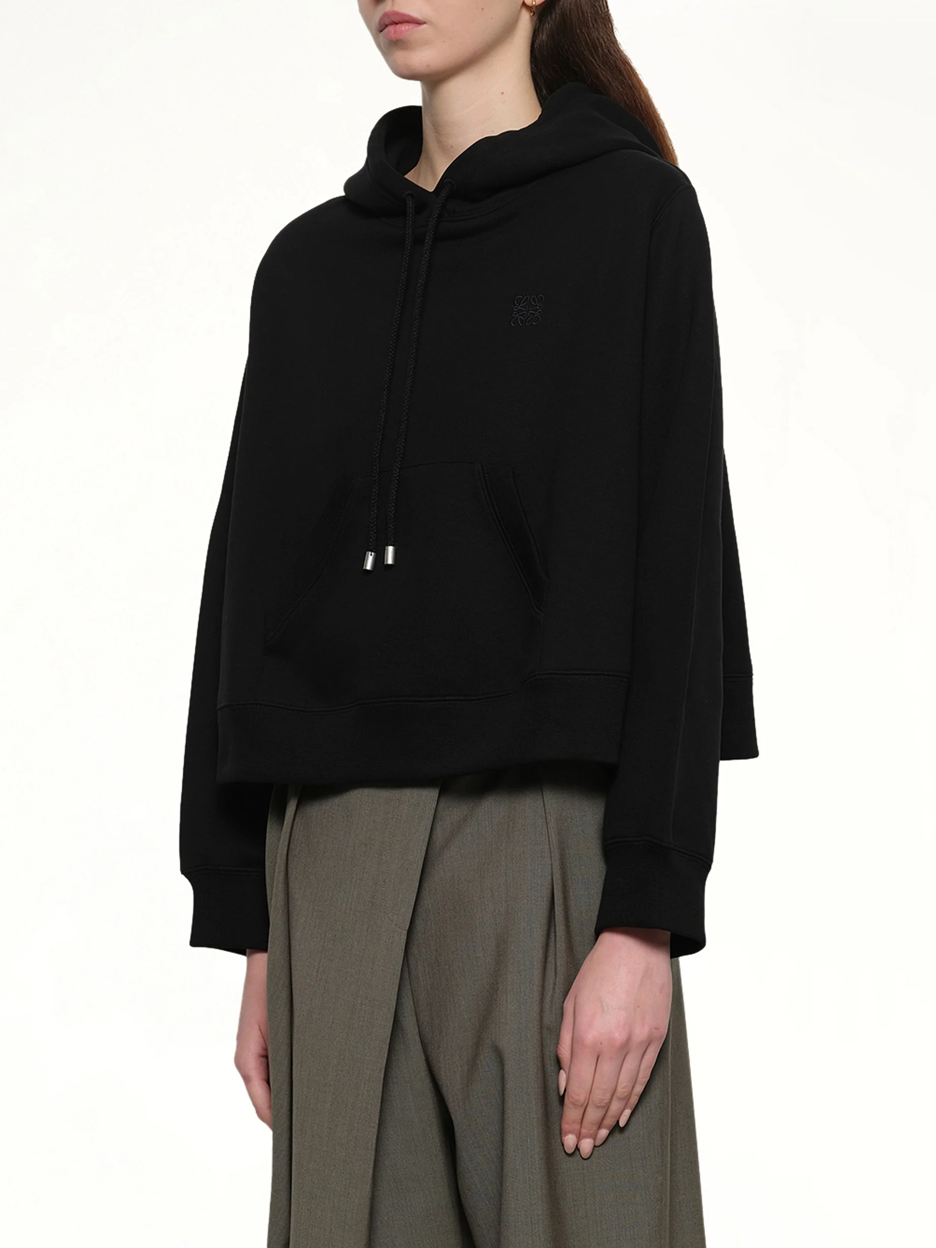 Trapeze Hoodie in Black - Image 3