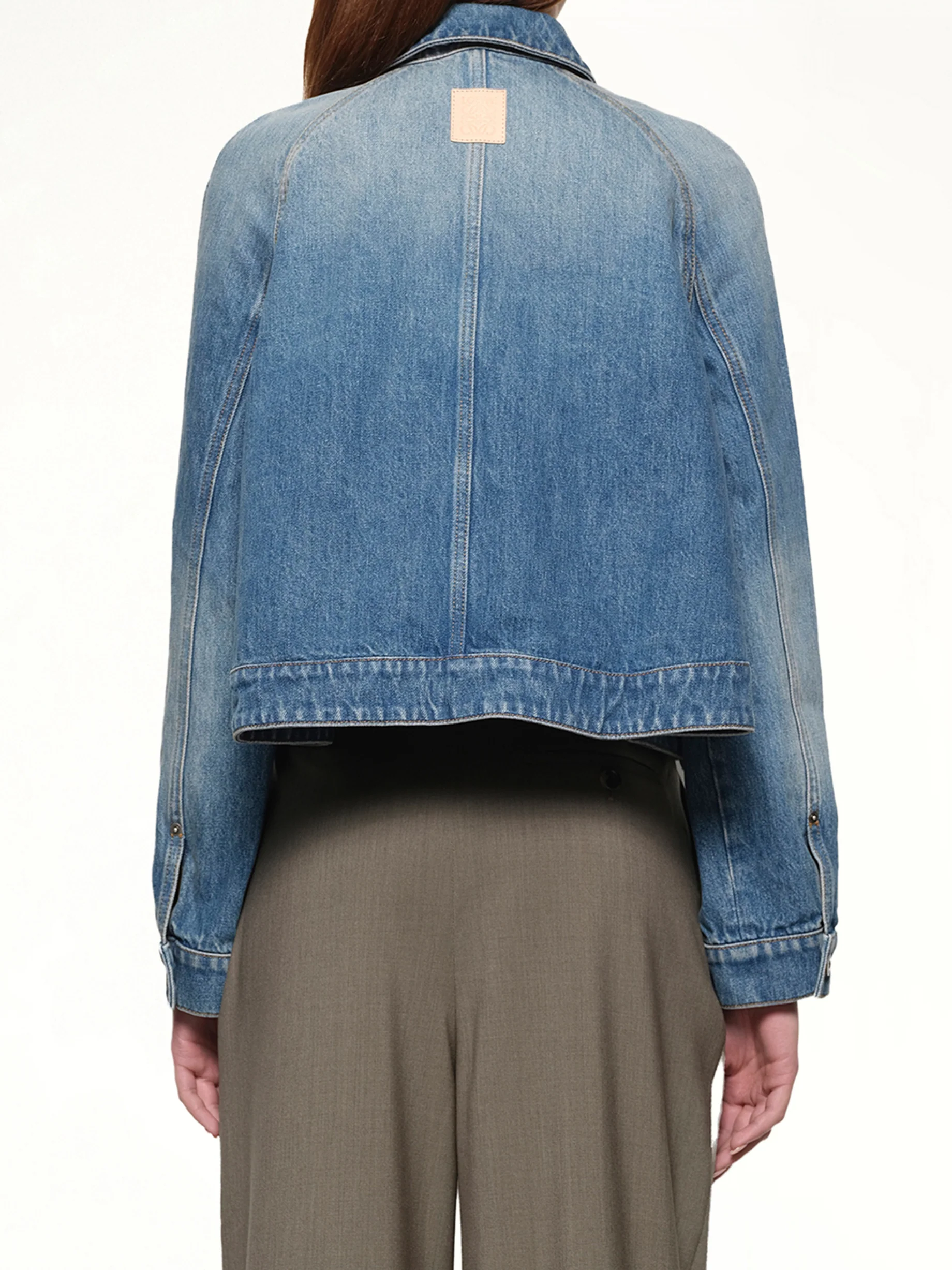 Trapeze Jacket in Denim Blue - Image 5