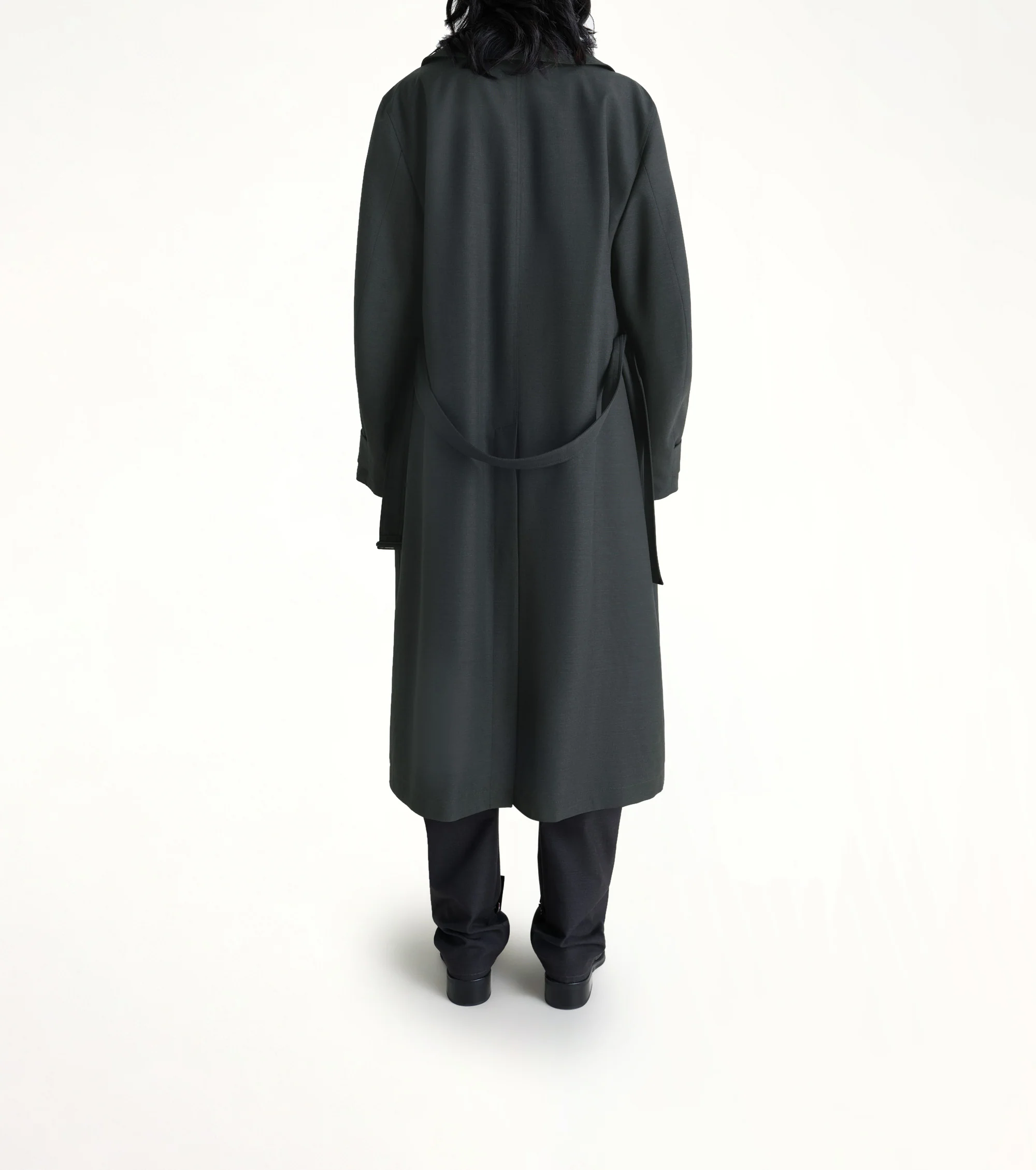 Trench Coat With Detachable Lining in Coal - Image 5