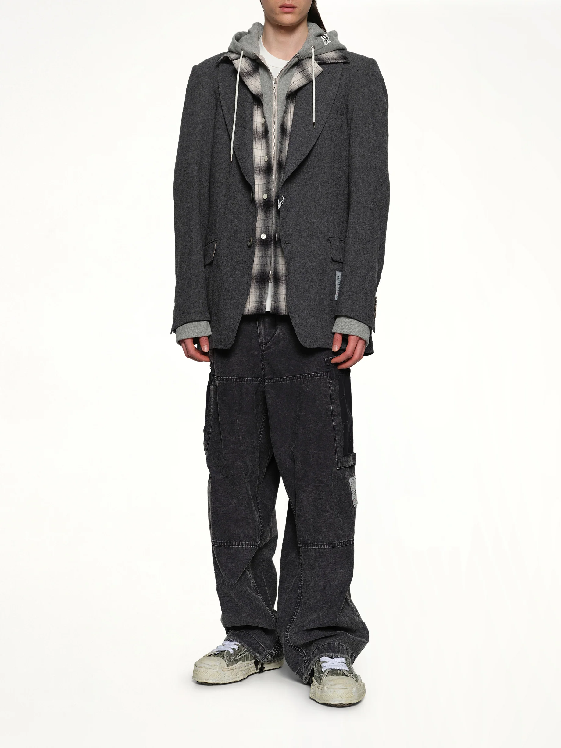 Triple Layered Blazer in Gray - Image 4