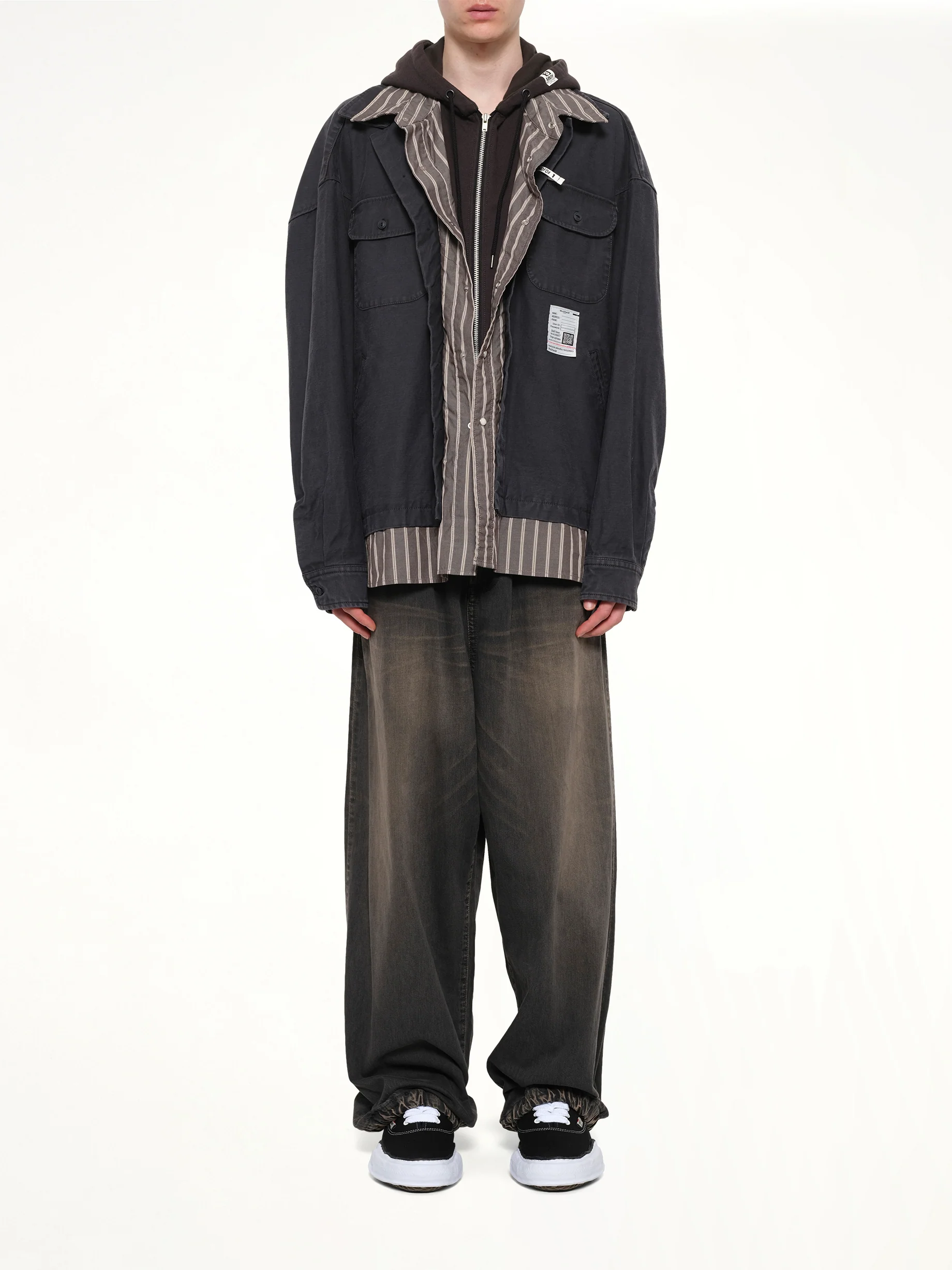 Triple Layered L/S Shirts in Black - Image 7
