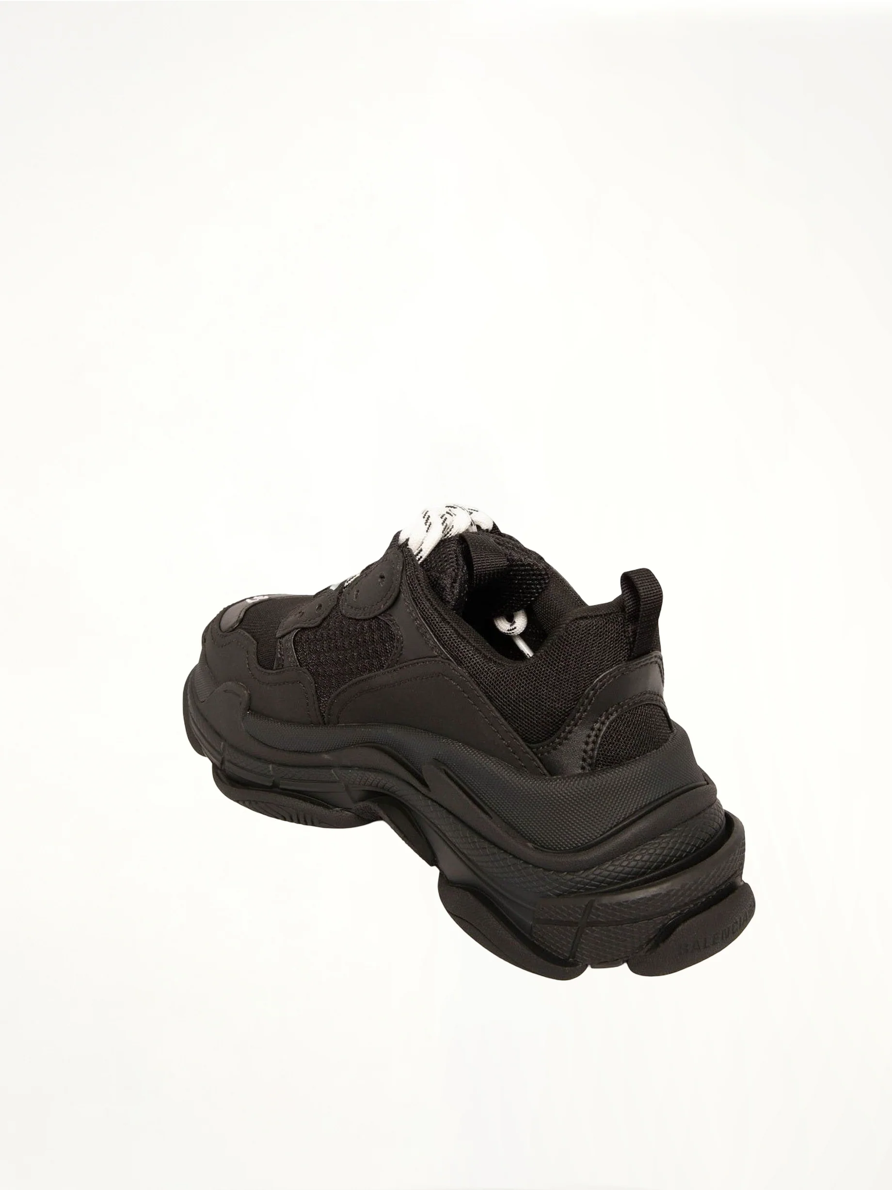 Triple S Sneakers in Black - Image 3
