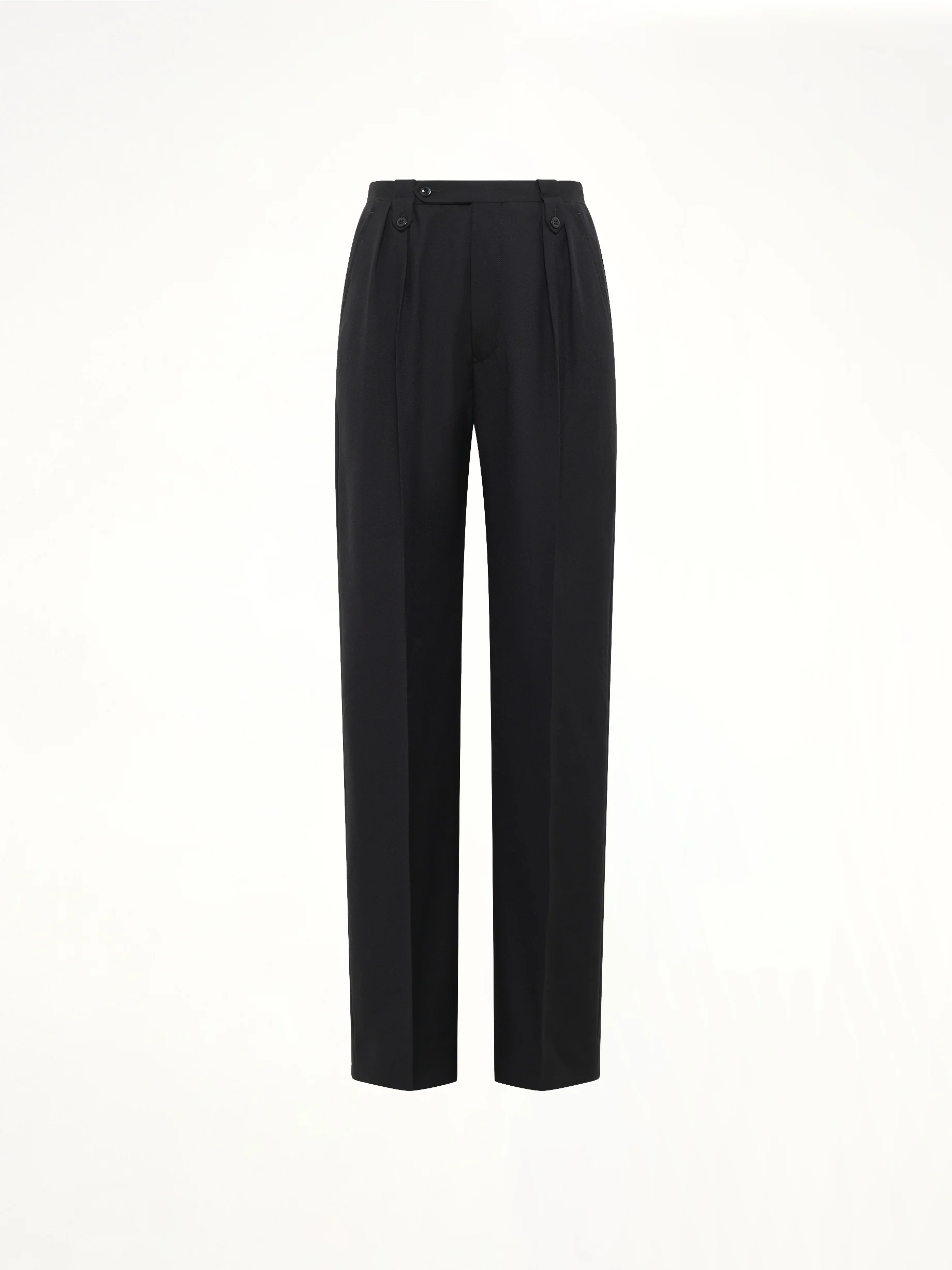 Tropical Wool Pants in Black - Image 2