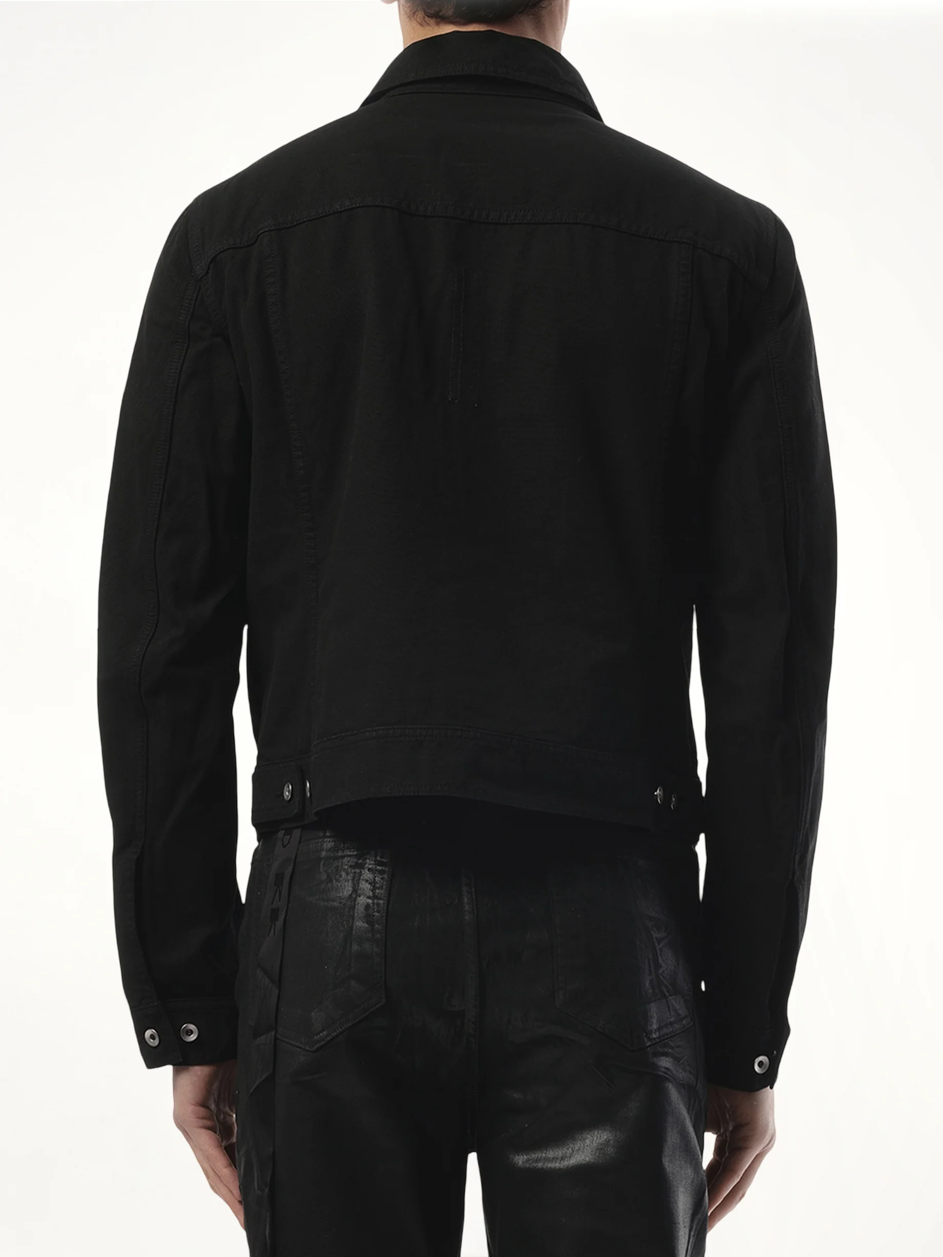Trucker Jacket in Black - Image 6