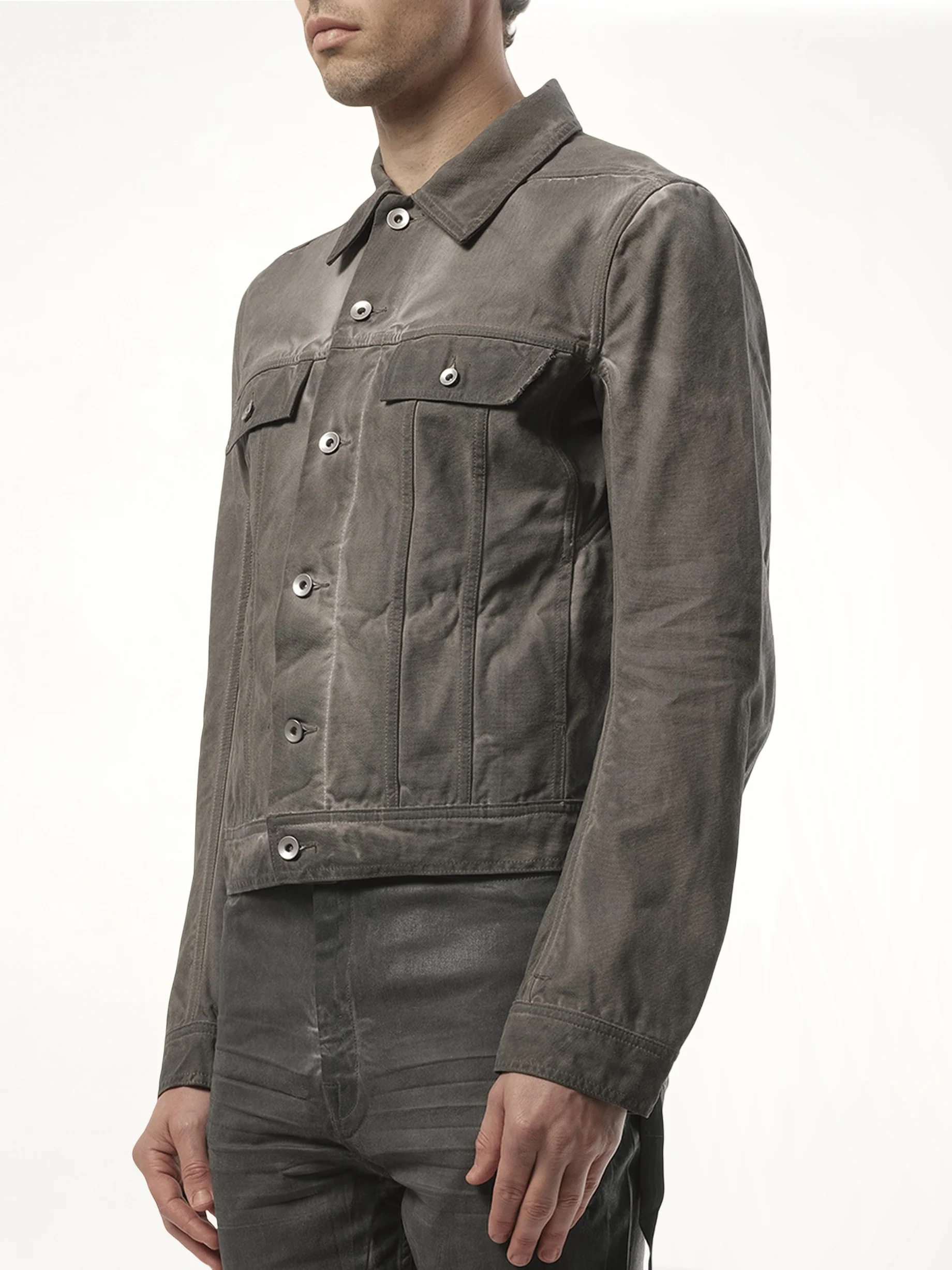 Trucker Jacket in Dust - Image 5