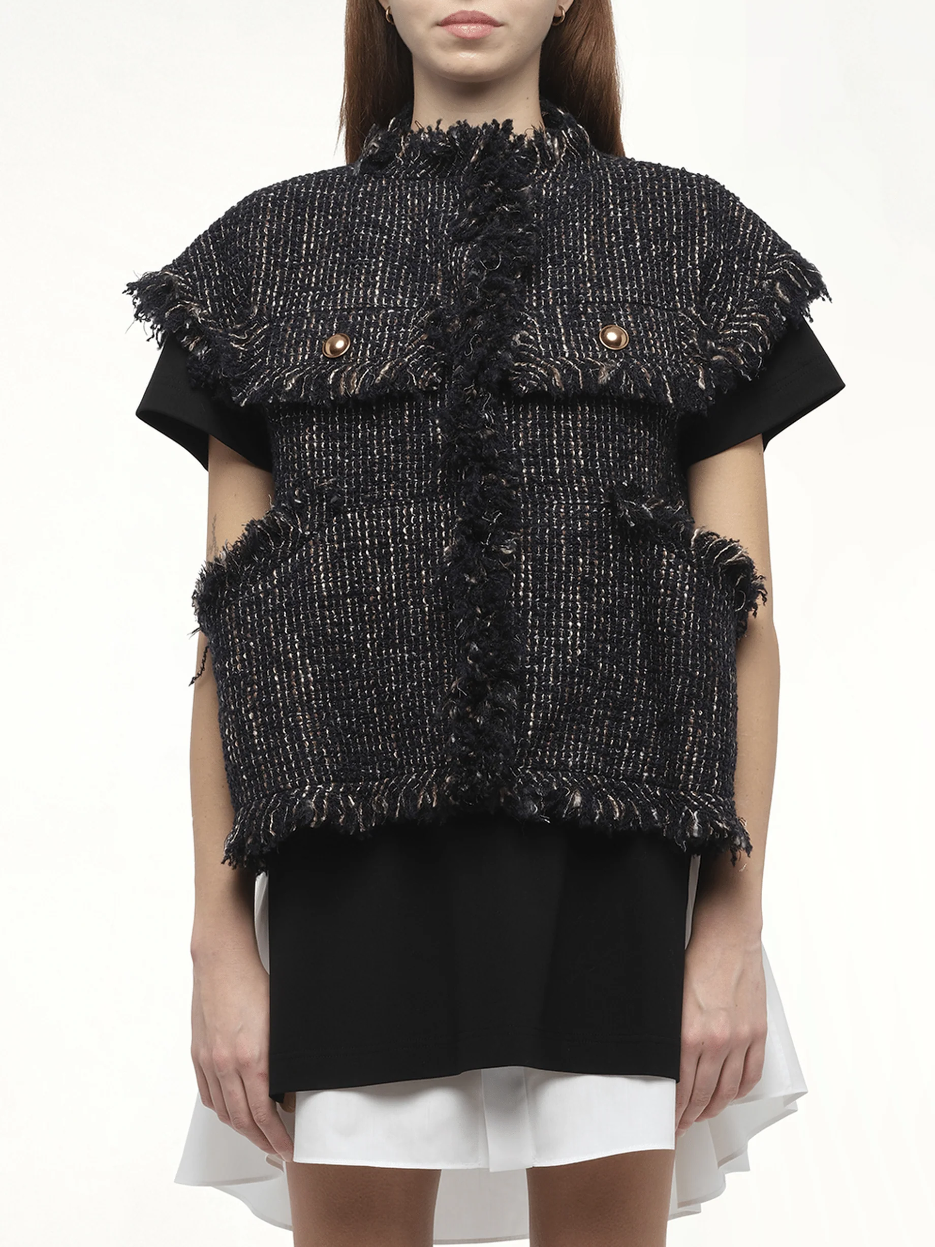Tweed Jacket in Navy