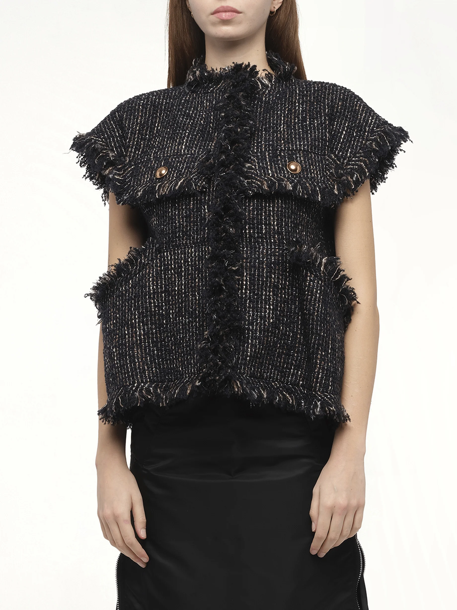 Tweed Jacket in Navy - Image 8