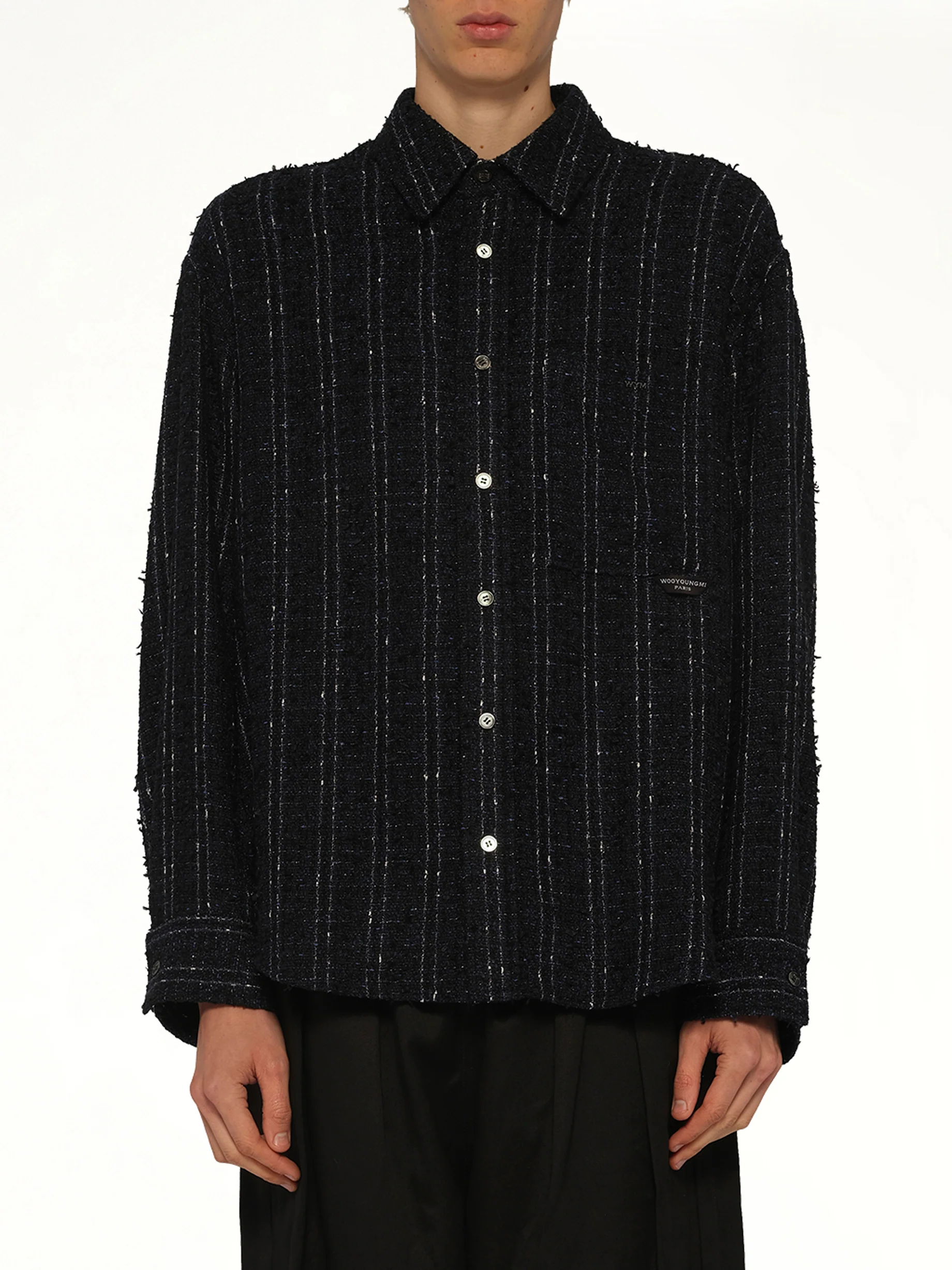 Tweed Shirt in Navy