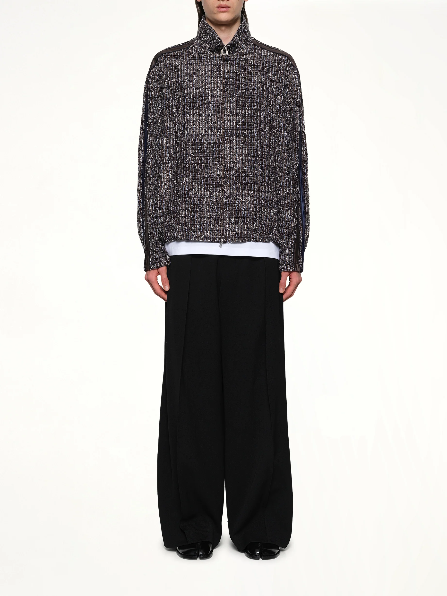Tweed Track Jacket in Blue - Image 7