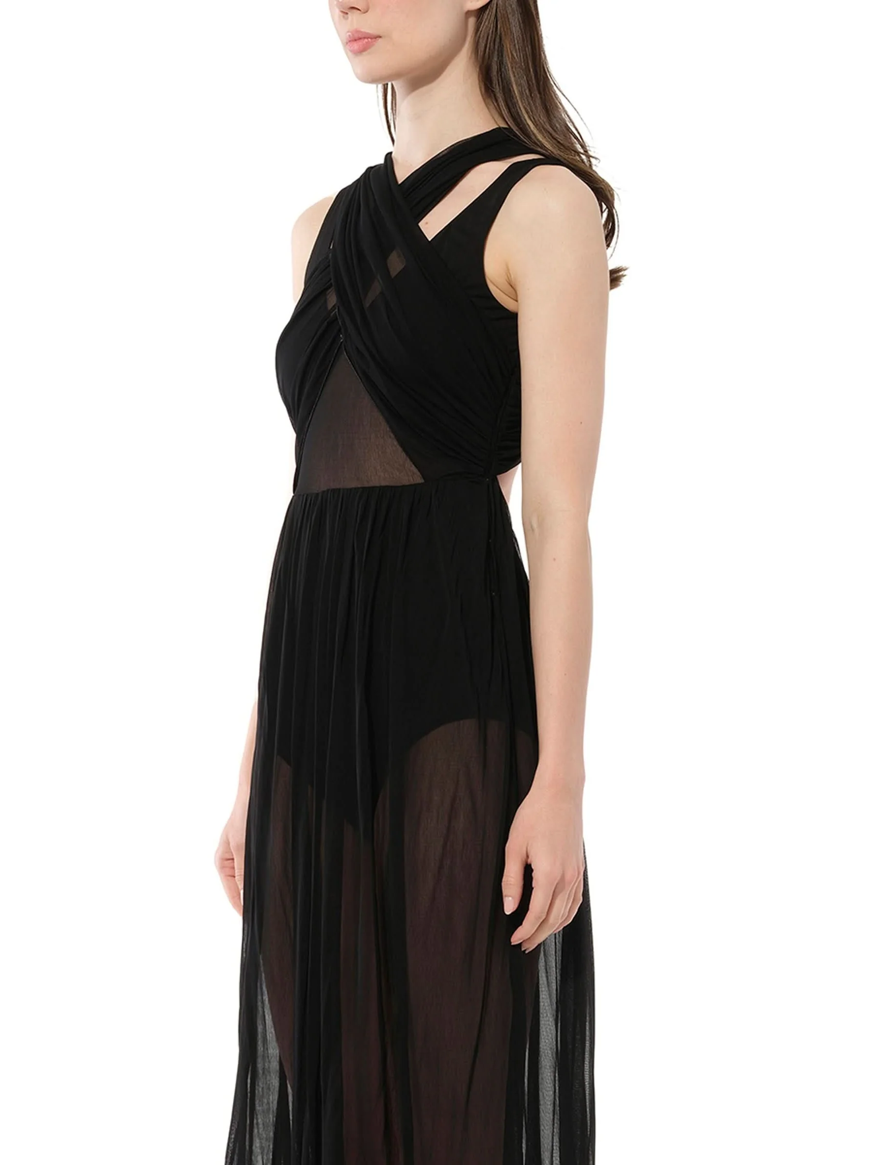 Twist Dress in Black - Image 5