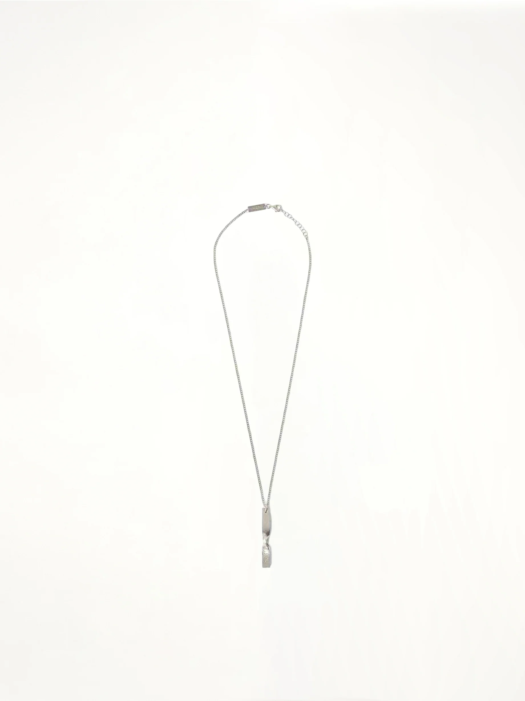 Twist Necklace in Palladio Semi Polished Plating