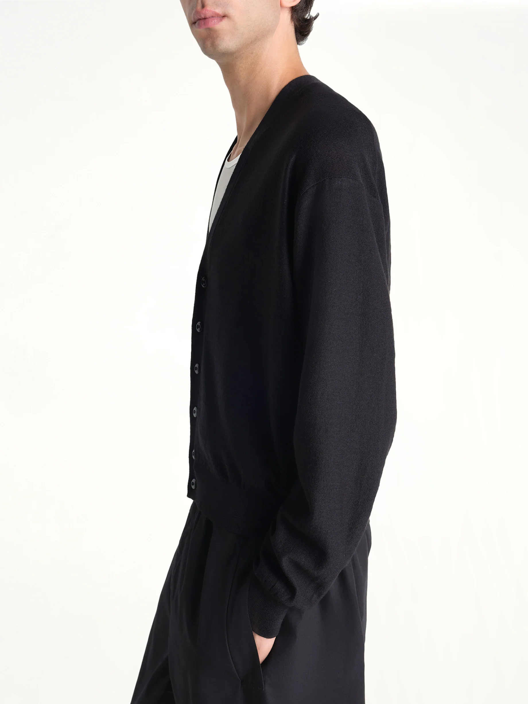 Twisted Cardigan in Black - Image 4