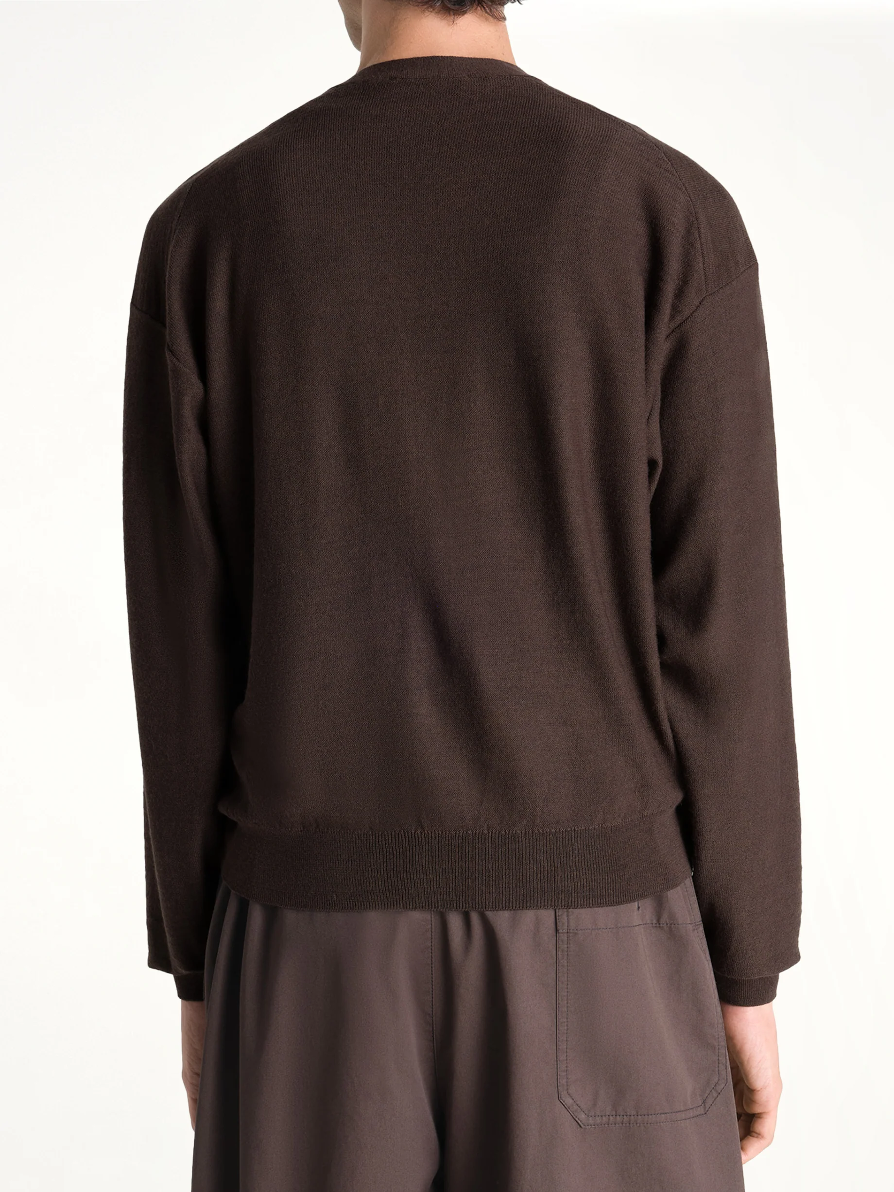Twisted Cardigan in Dark Cacao - Image 5
